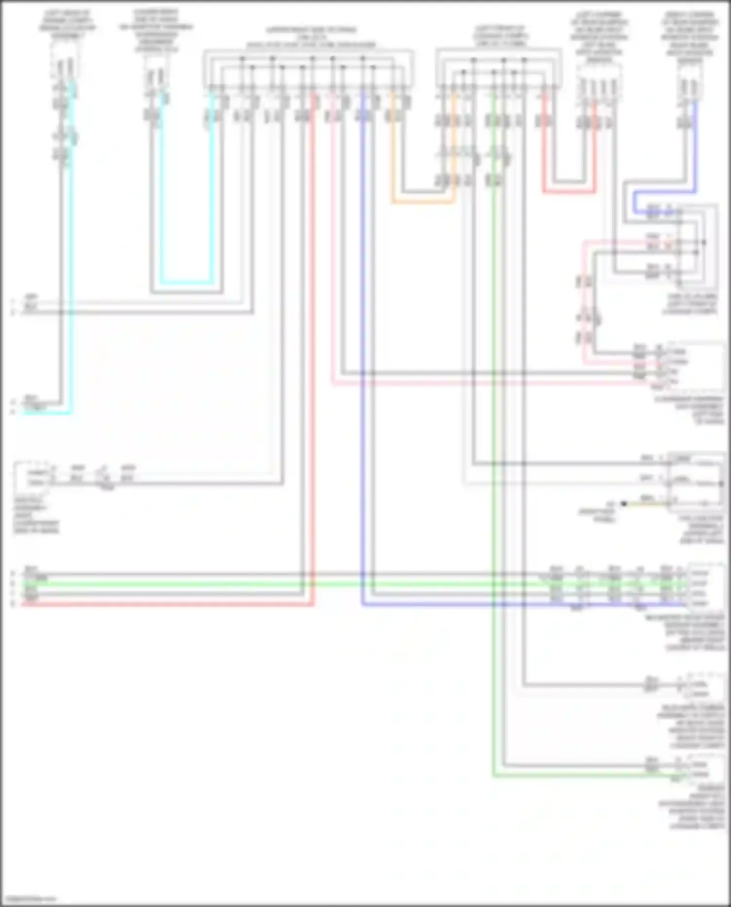 Wiring diagram millimeter wave radar sensor assembly for Lexus IS III facelift 2 (2020-2024)