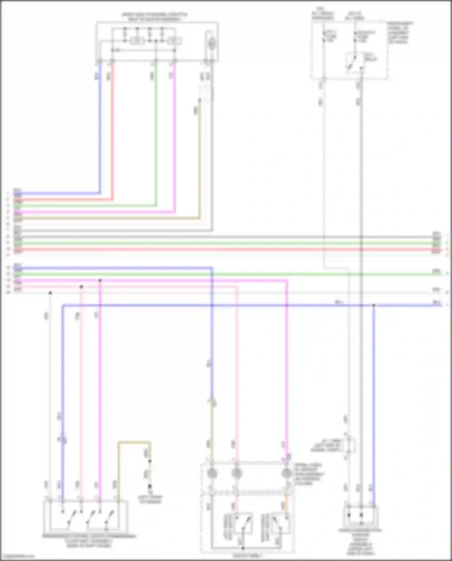 Wiring diagram switch wire 1 for Lexus IS III facelift 2 (2020-2024)