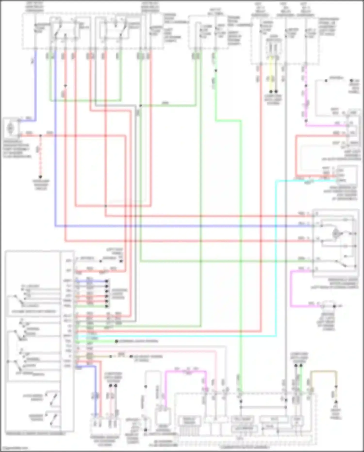 Wiring diagram wiper fuse for Lexus IS III facelift 2 (2020-2024) (1 of 2)