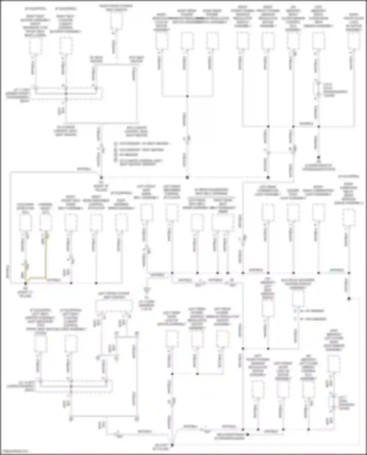 Wiring diagram left outer rear view mirror assembly for Lexus IS III facelift 2 (2020-2024)