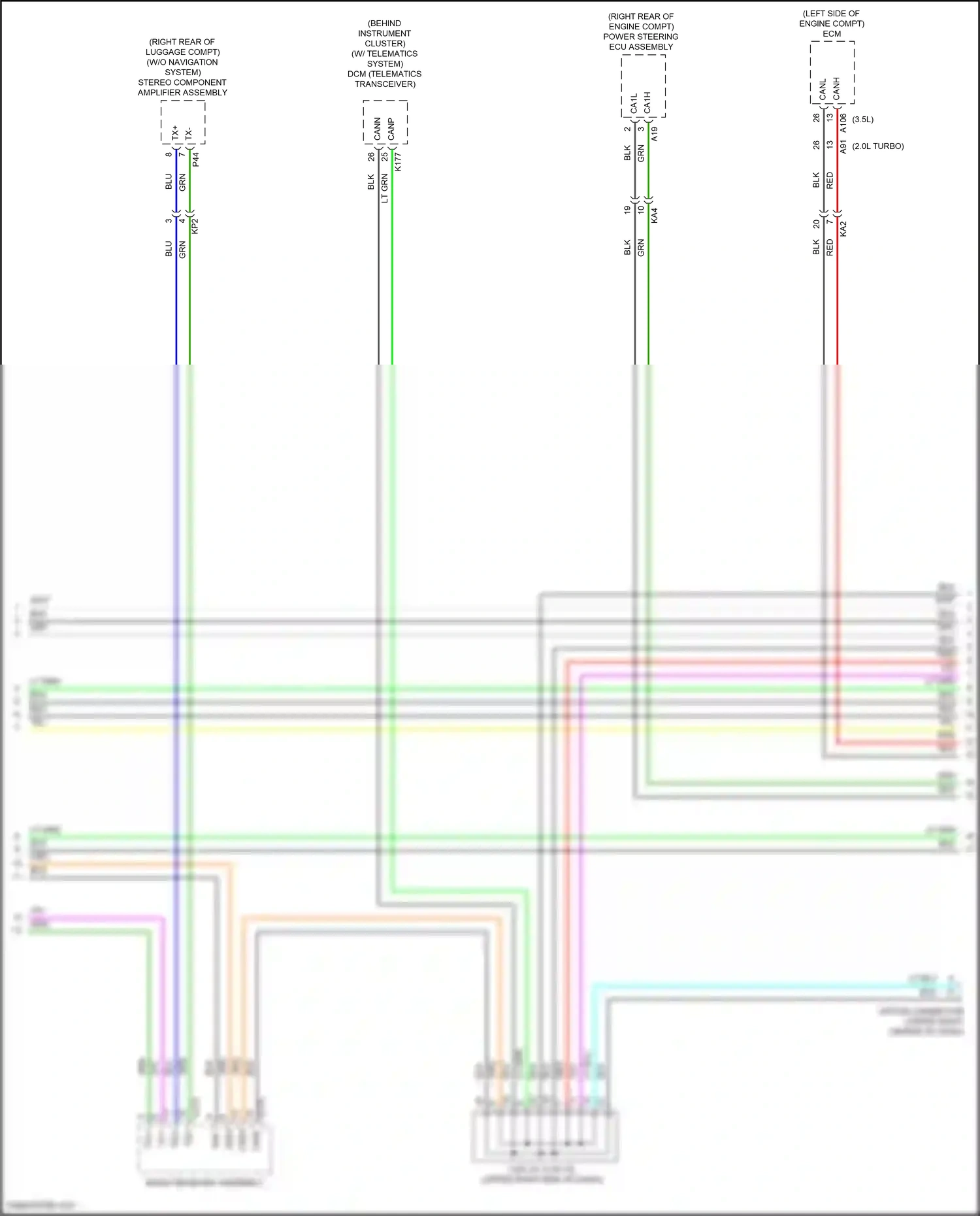 Wiring diagram w/o navigation system for Lexus IS III facelift 2 (2020-2024) (1 of 1)