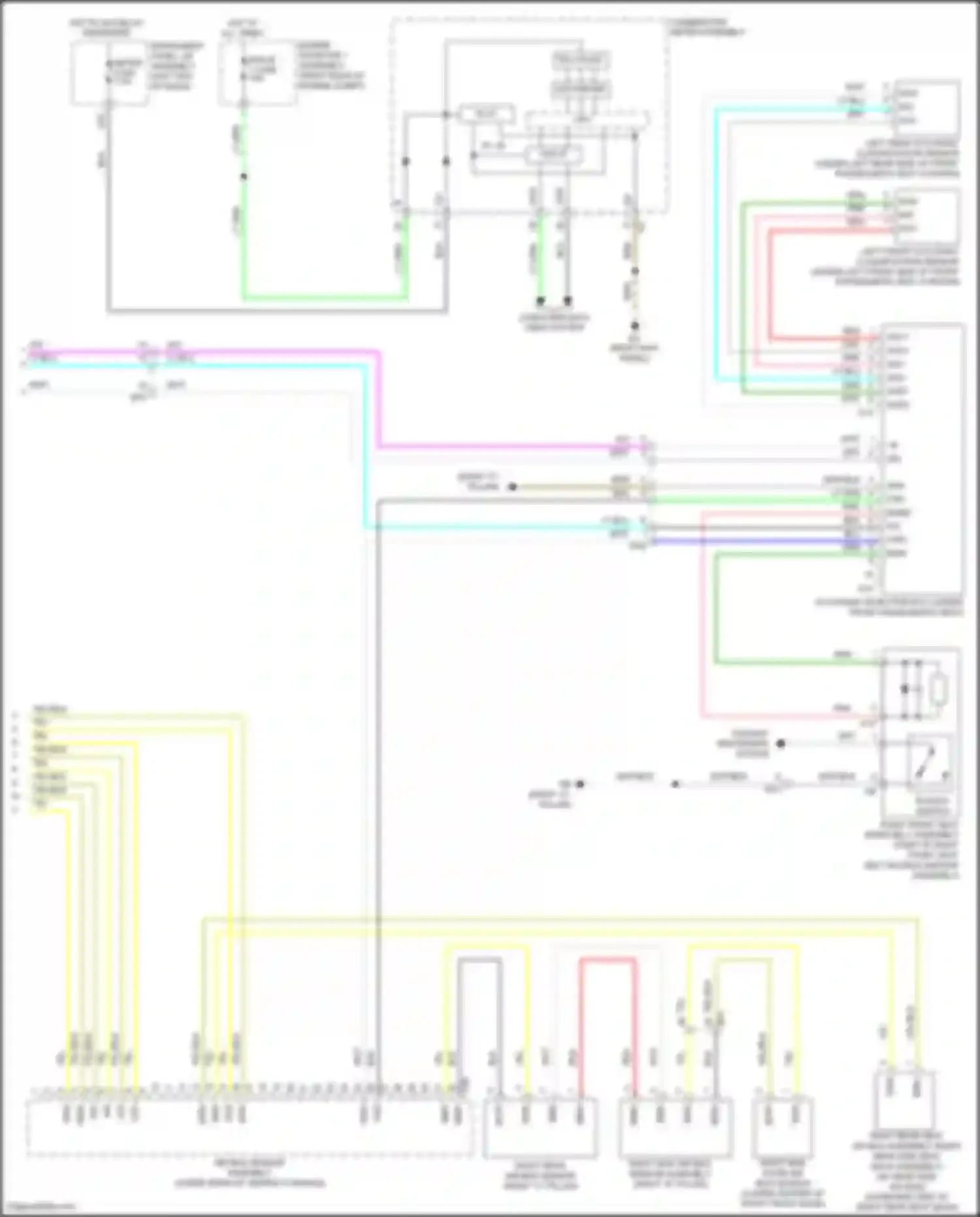 Wiring diagram yel/blk for Lexus IS III facelift 2 (2020-2024) (5 of 5)