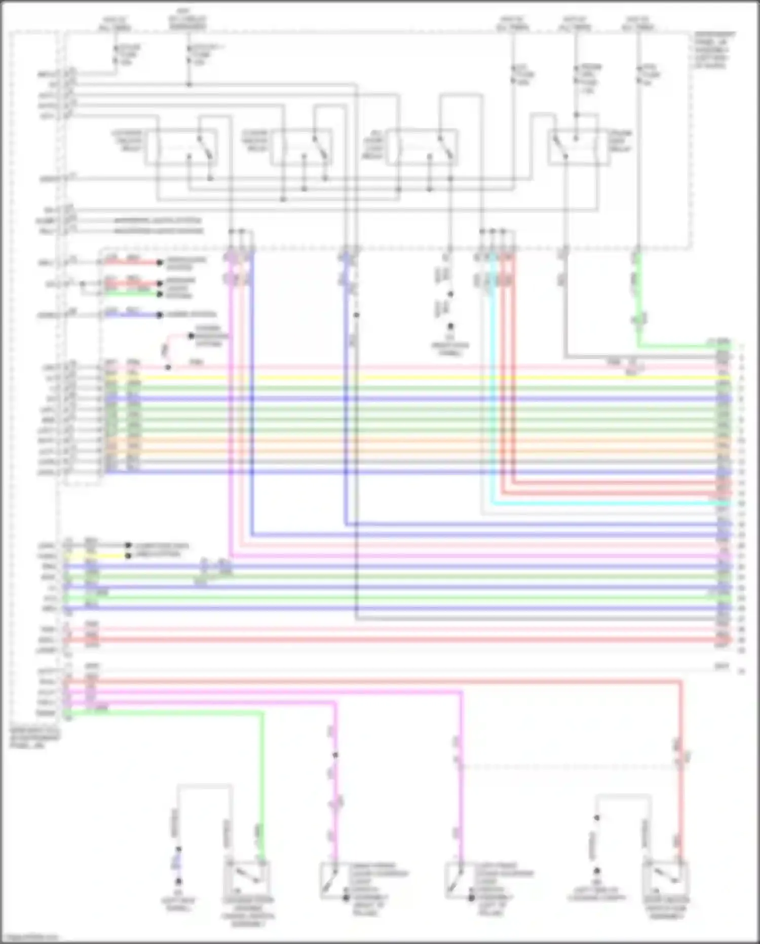 IS Lexus III facelift (2015-2020): Forced entry circuit (1 of 7)