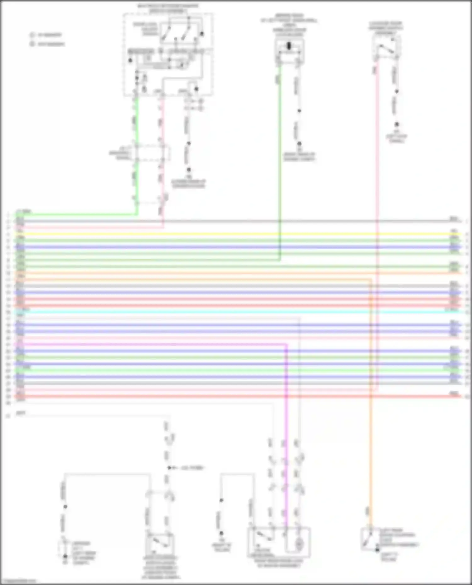 IS Lexus III facelift (2015-2020): Forced entry circuit (2 of 7)