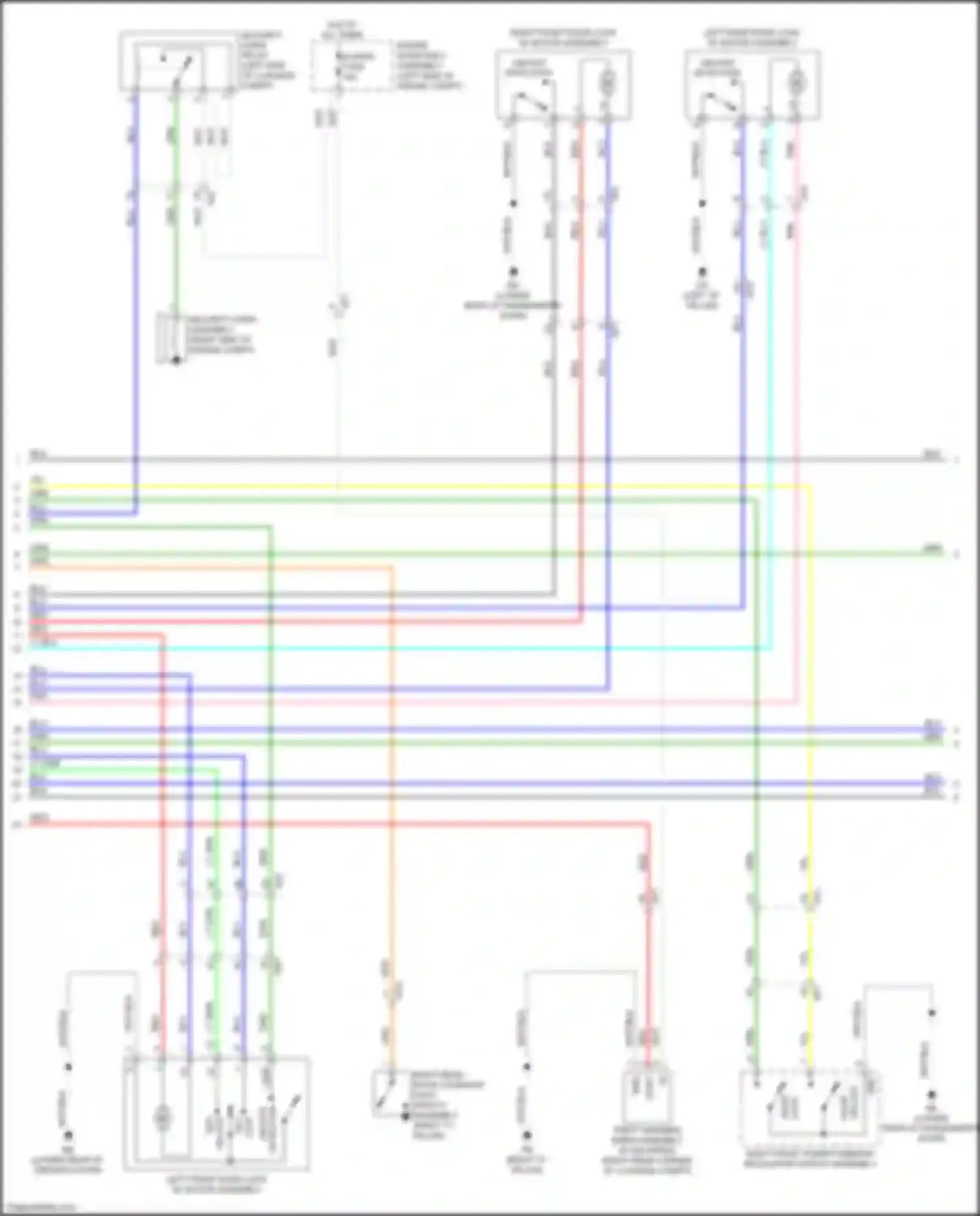 IS Lexus III facelift (2015-2020): Forced entry circuit (3 of 7)