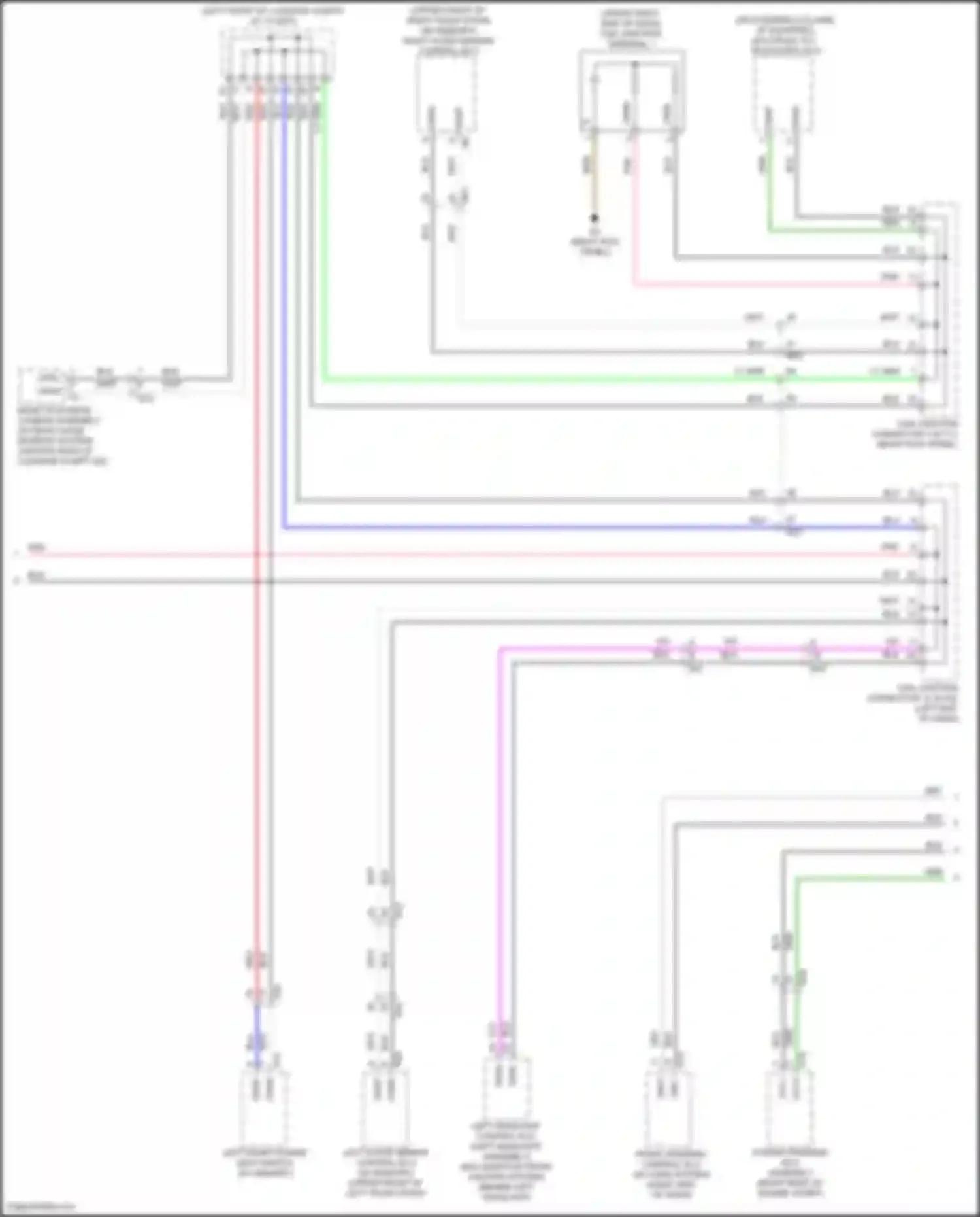 IS Lexus III facelift (2015-2020): Body ecu circuit (2 of 4)