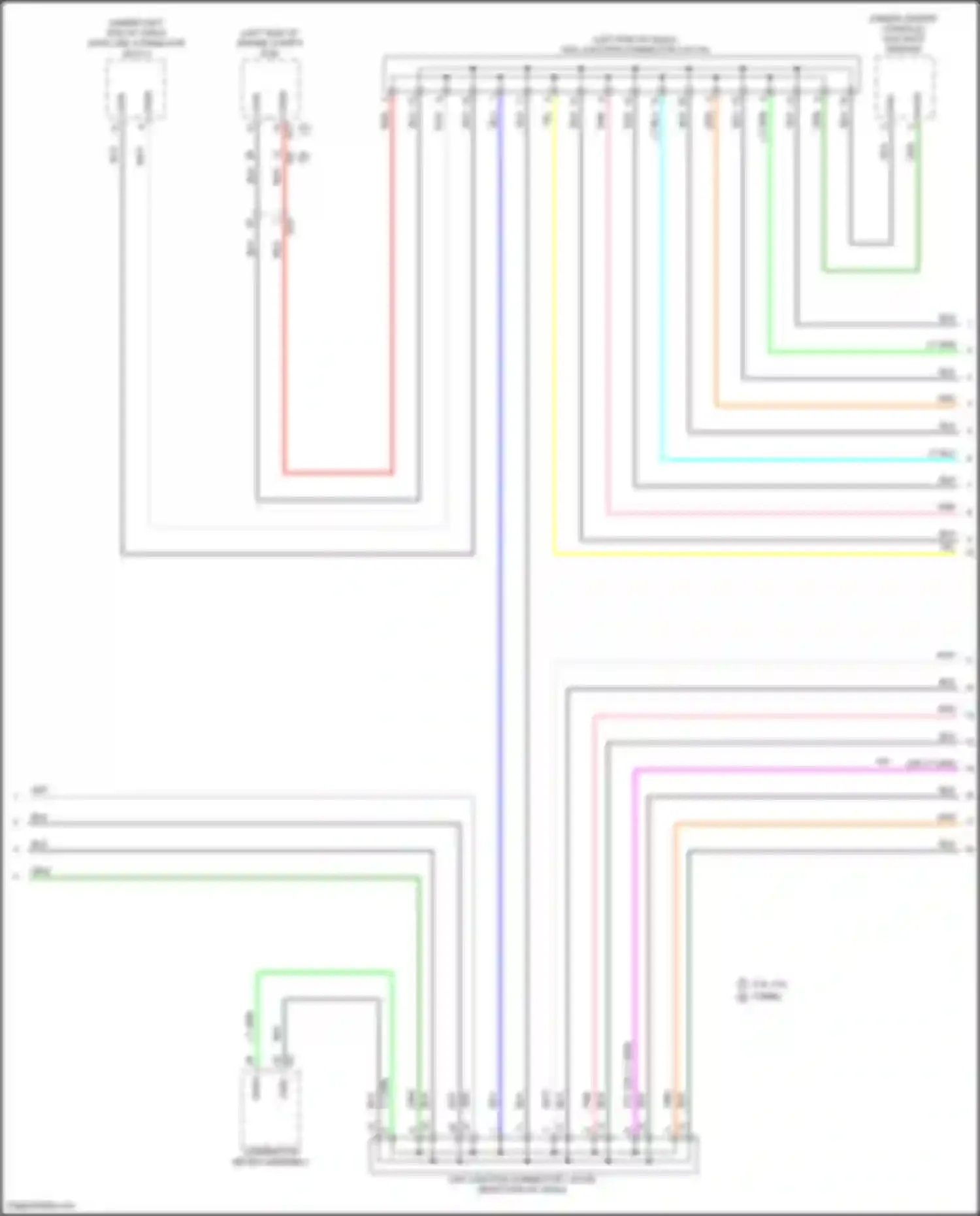 IS Lexus III facelift (2015-2020): Body ecu circuit (3 of 4)