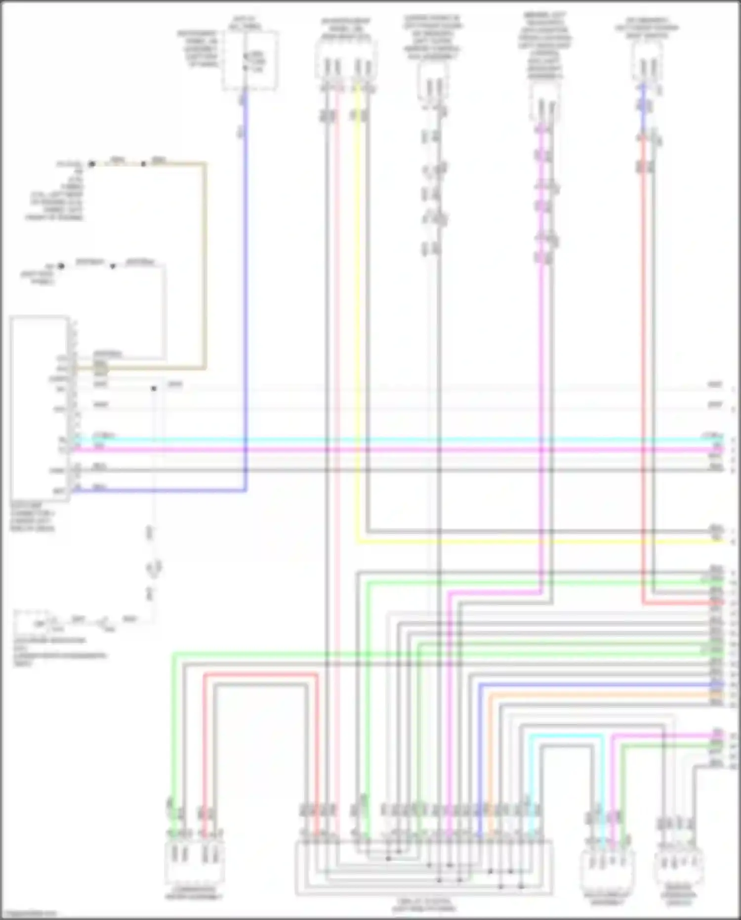 IS Lexus III facelift (2015-2020): Computer data lines circuit (1 of 4)