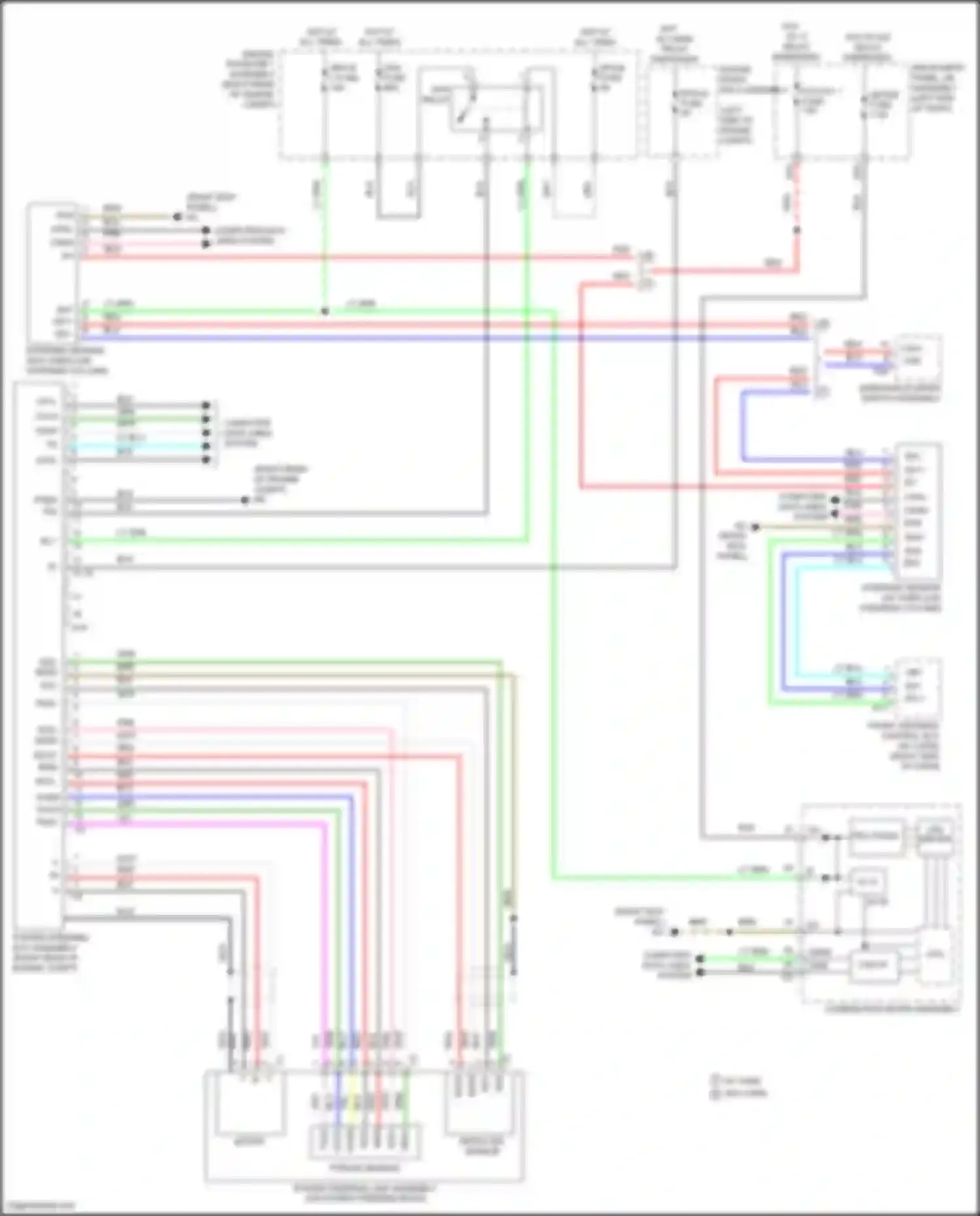IS Lexus III facelift (2015-2020): Electronic power steering circuit