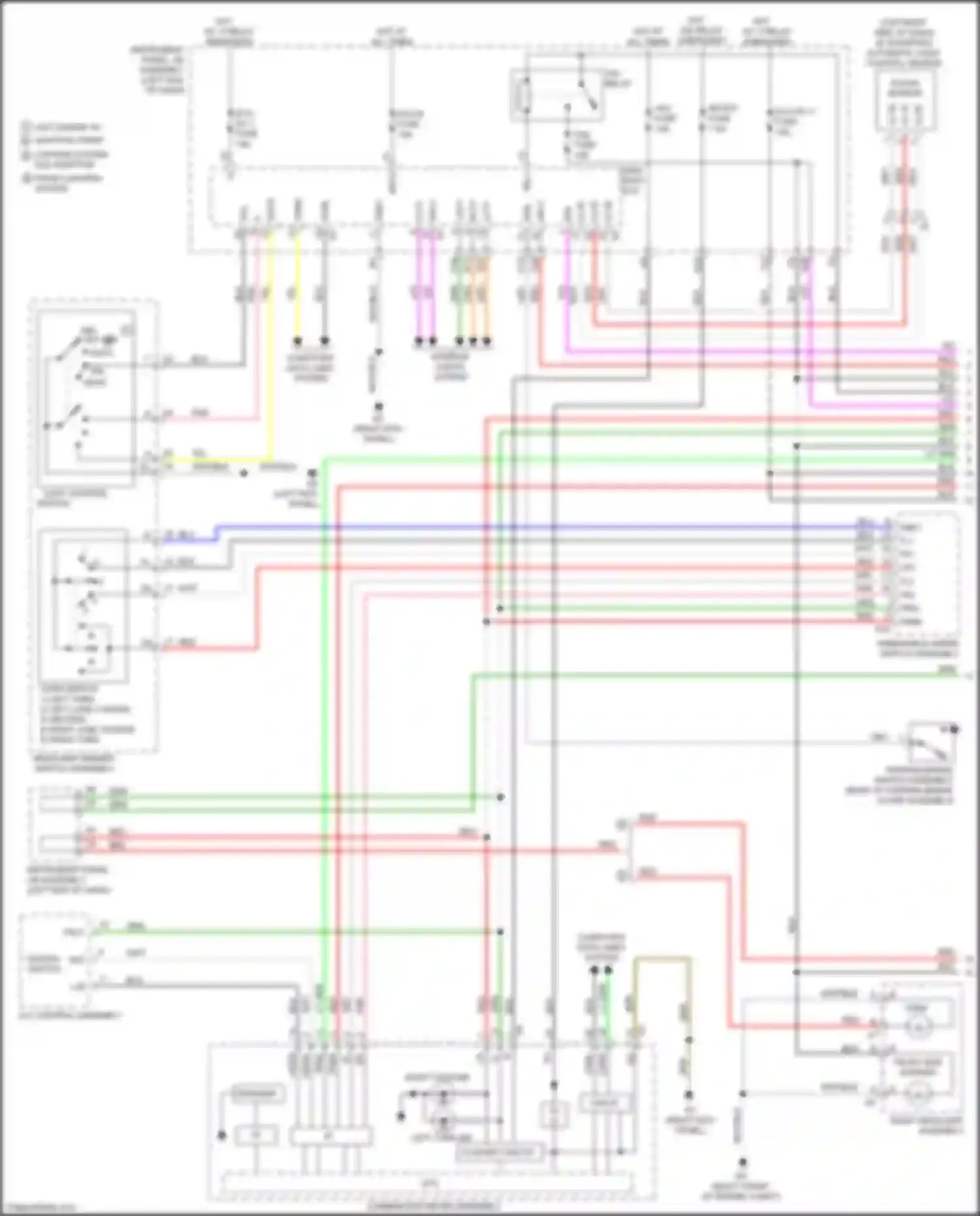 IS Lexus III facelift (2015-2020): Exterior lamps circuit (1 of 4)
