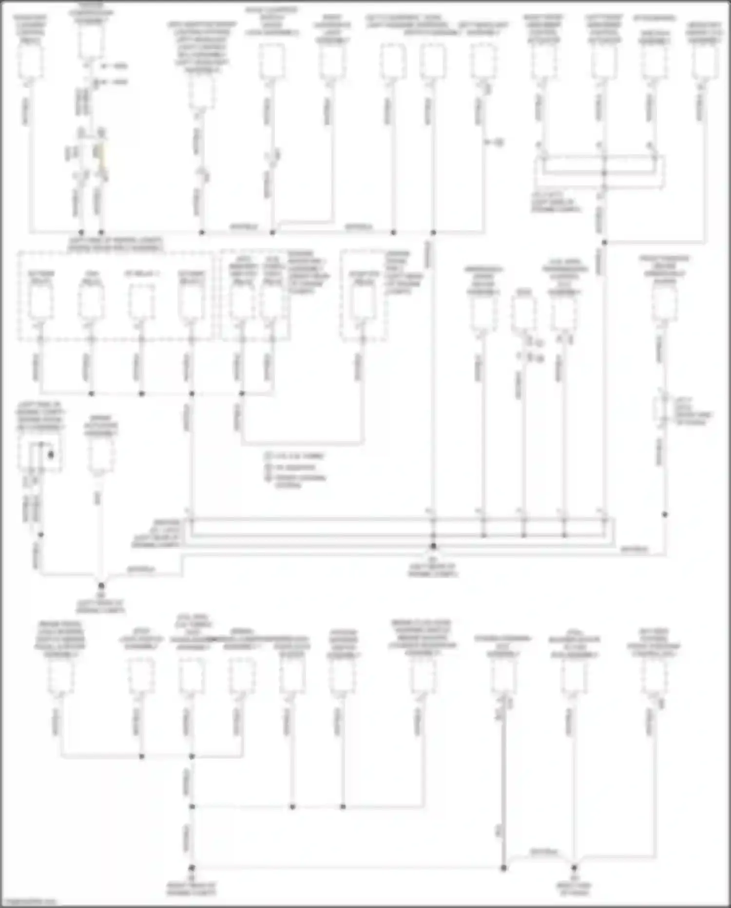 IS Lexus III facelift (2015-2020): Ground distribution circuit (1 of 6)