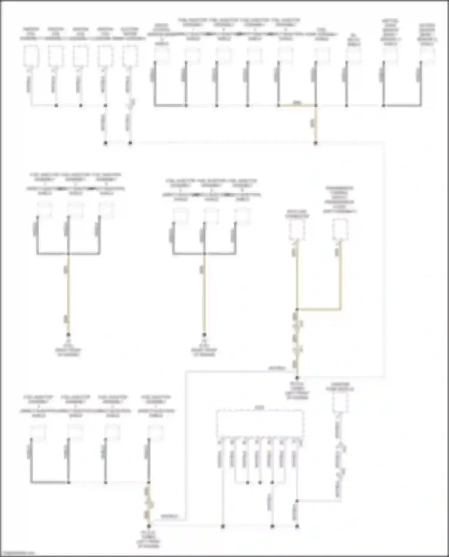 IS Lexus III facelift (2015-2020): Ground distribution circuit (3 of 6)