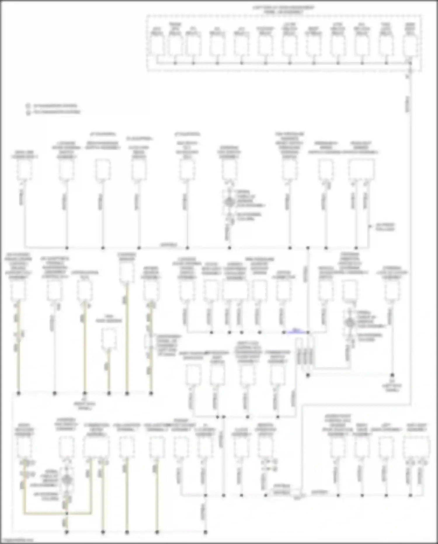 IS Lexus III facelift (2015-2020): Ground distribution circuit (4 of 6)