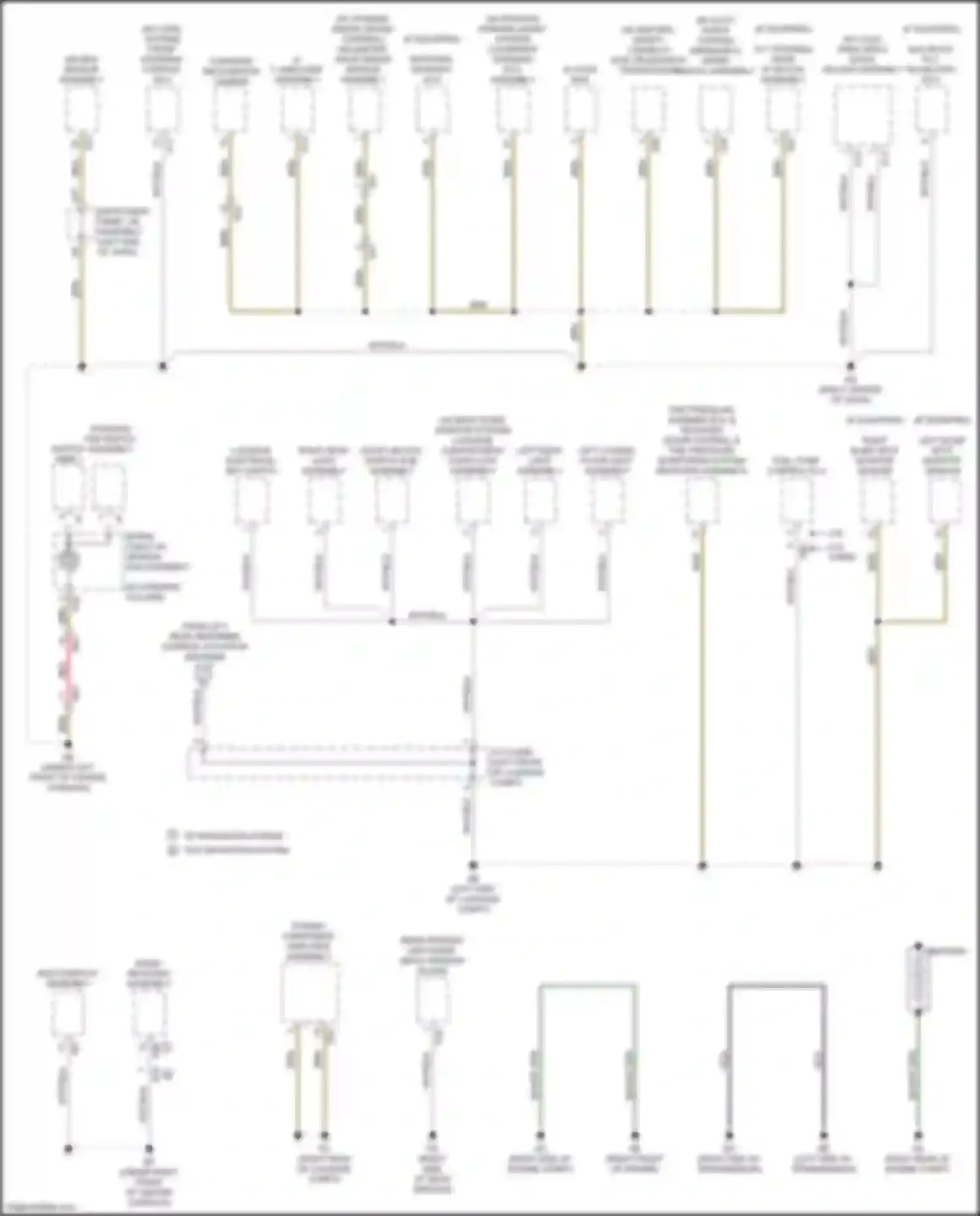 IS Lexus III facelift (2015-2020): Ground distribution circuit (5 of 6)