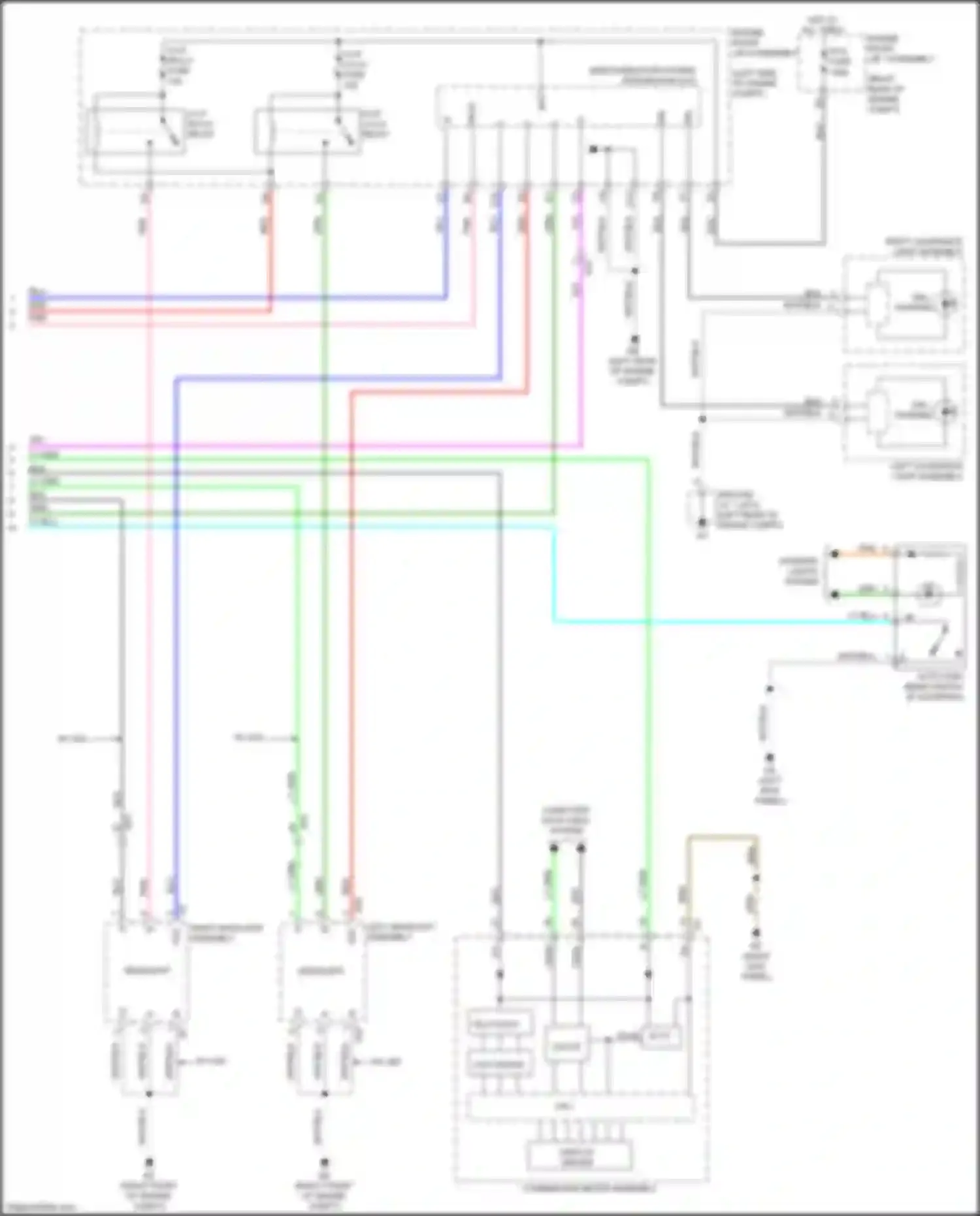 IS Lexus III facelift (2015-2020): Headlamps circuit, w/ adaptive headlamps (2 of 2)