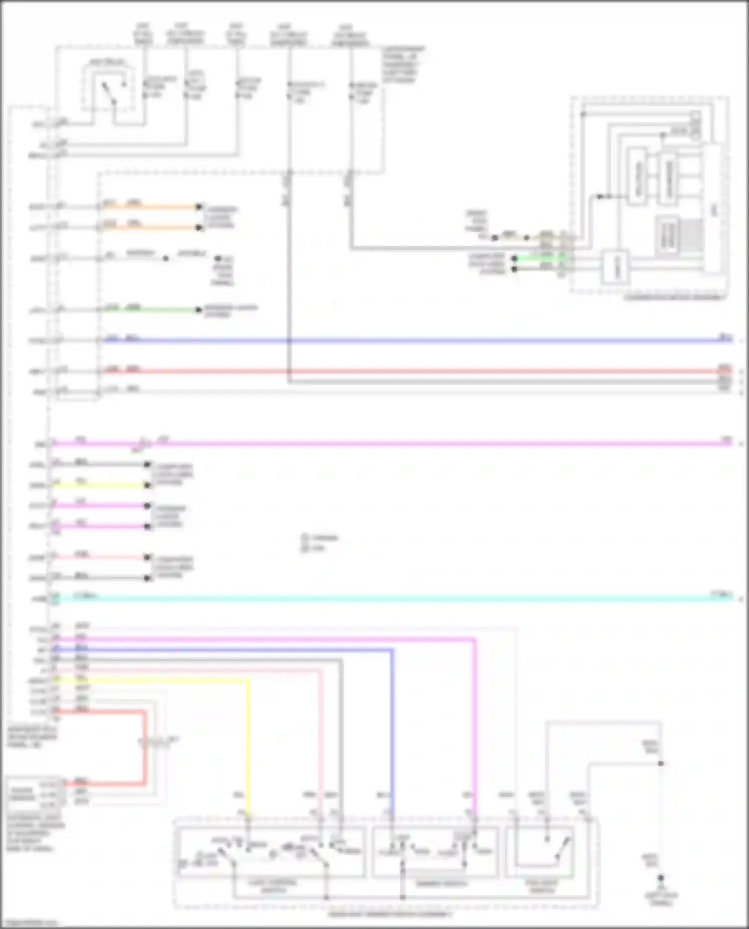 IS Lexus III facelift (2015-2020): Headlamps circuit, w/o adaptive headlamps (1 of 3)