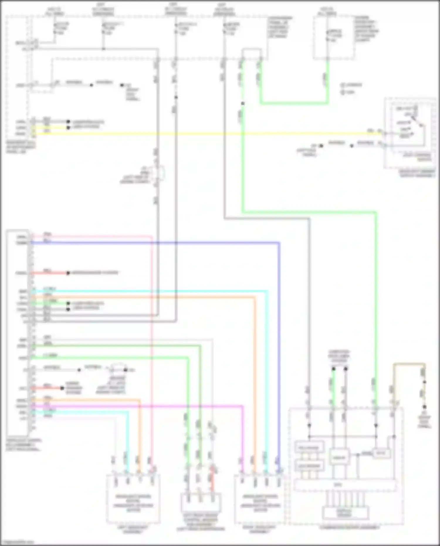 IS Lexus III facelift (2015-2020): Headlamps leveling circuit