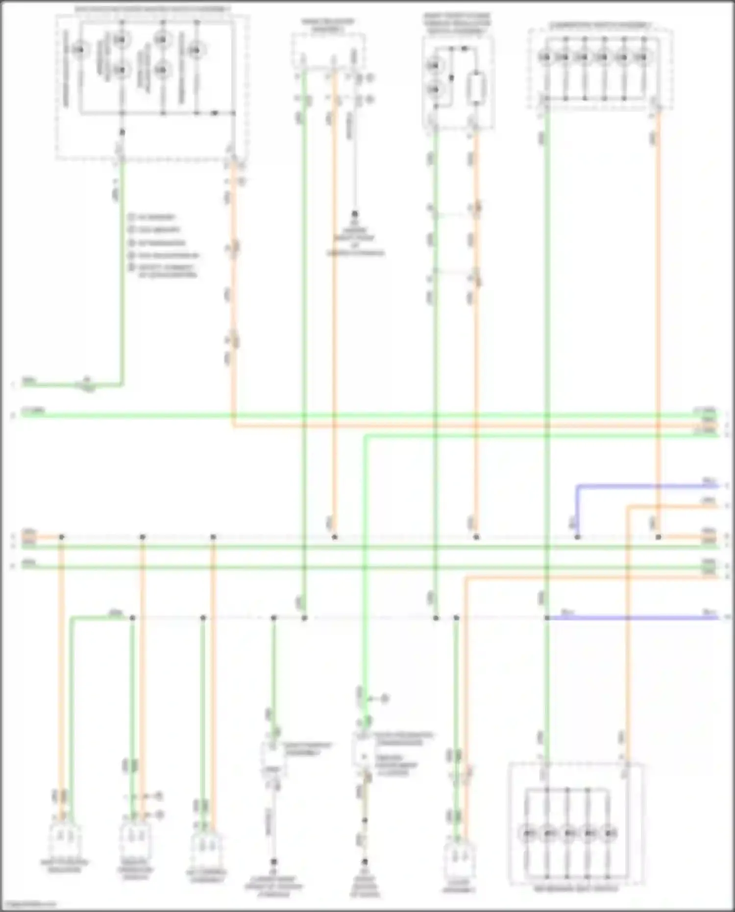 IS Lexus III facelift (2015-2020): Instrument illumination circuit (2 of 4)