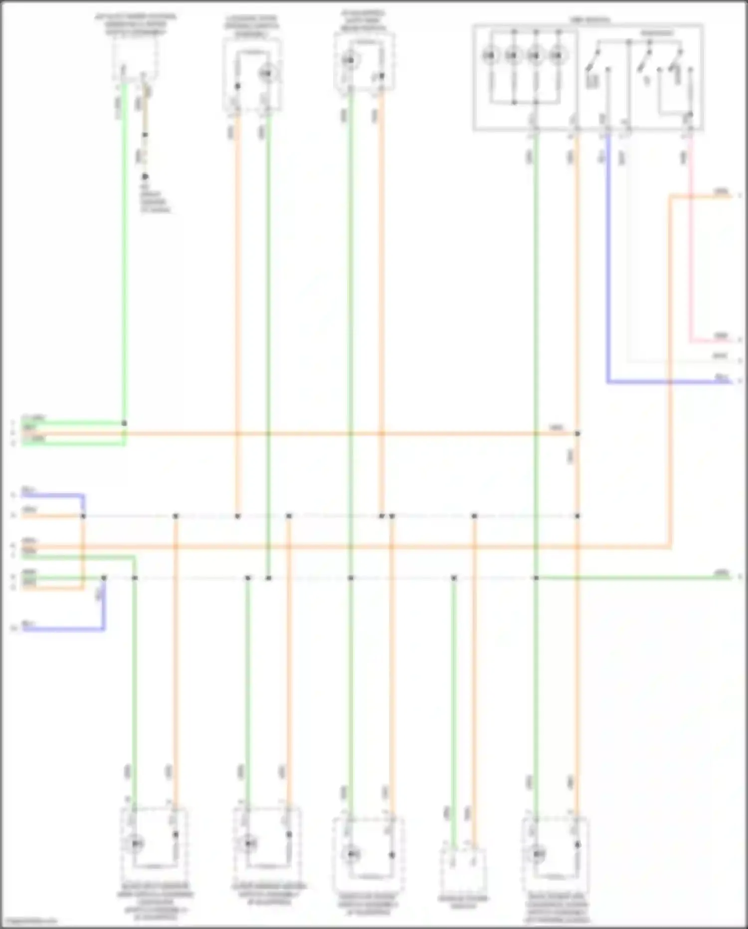 IS Lexus III facelift (2015-2020): Instrument illumination circuit (3 of 4)
