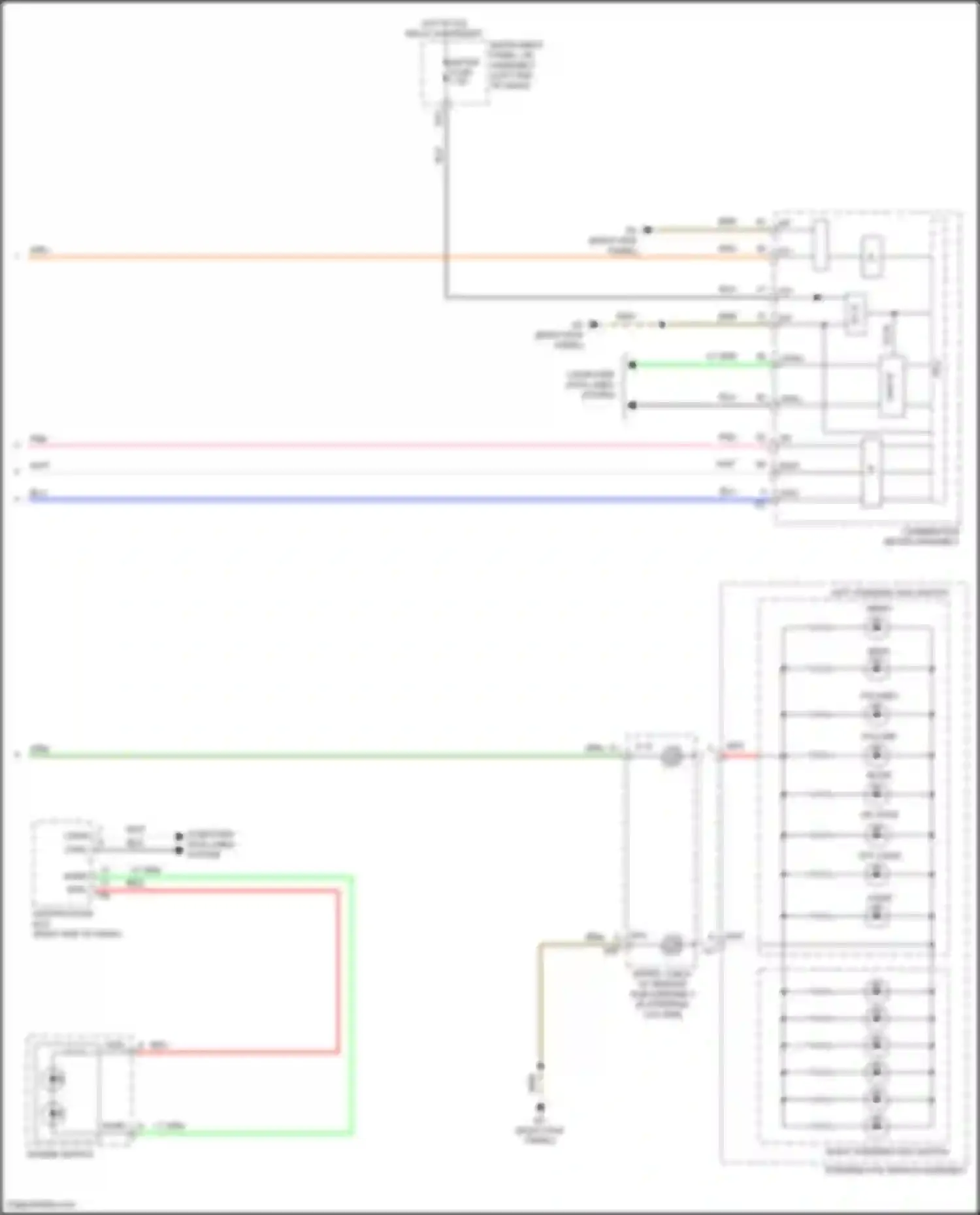 IS Lexus III facelift (2015-2020): Instrument illumination circuit (4 of 4)