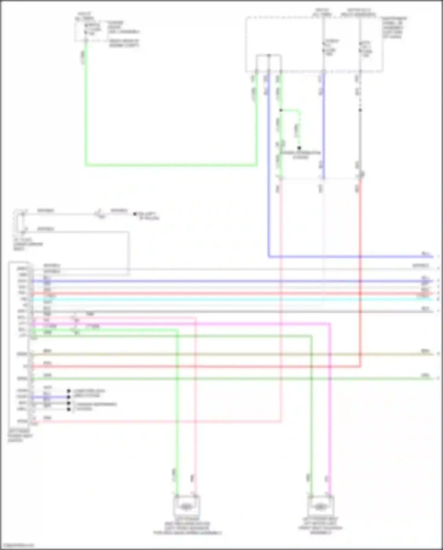 IS Lexus III facelift (2015-2020): Driver"s memory seat circuit (1 of 2)
