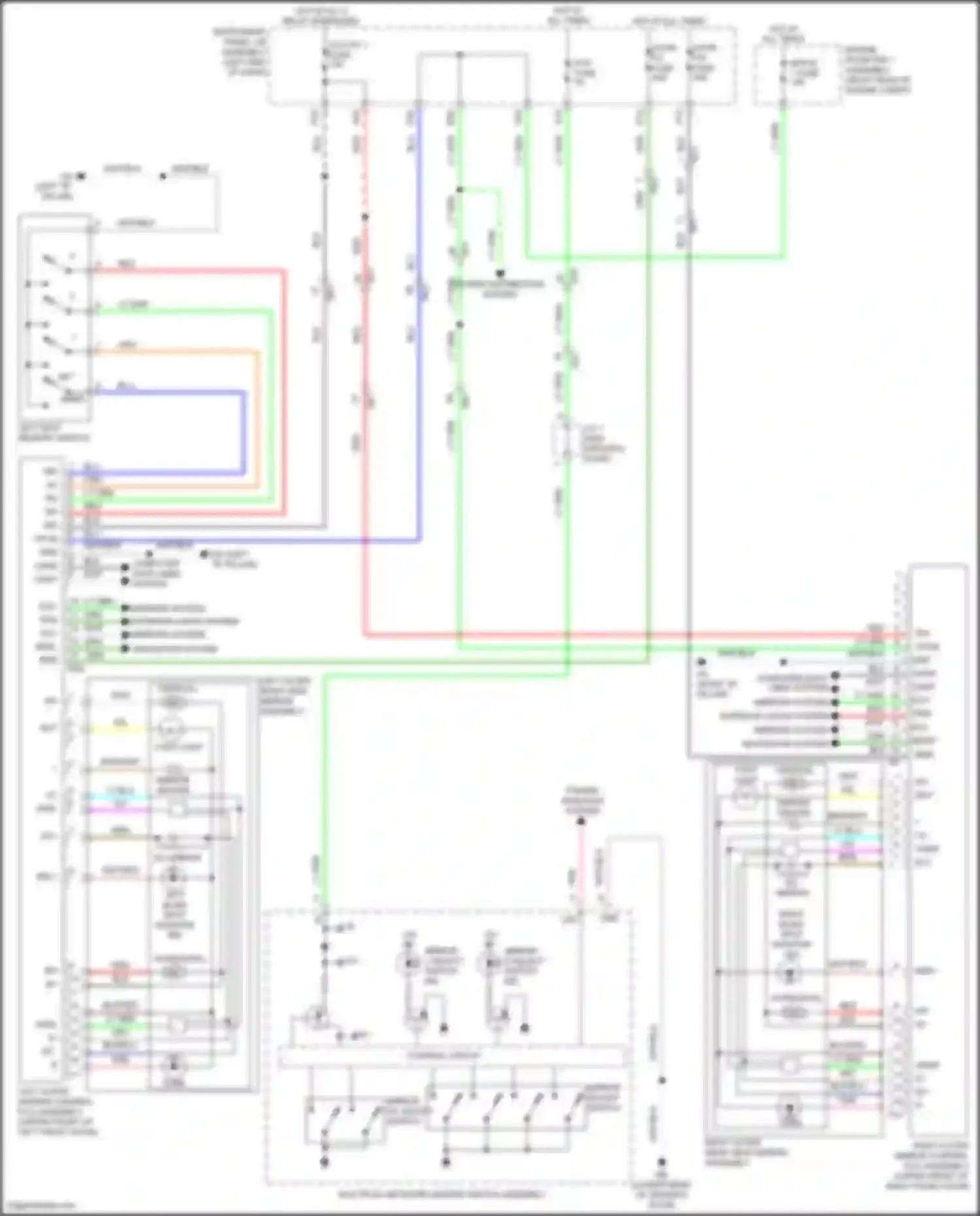 IS Lexus III facelift (2015-2020): Memory mirrors circuit