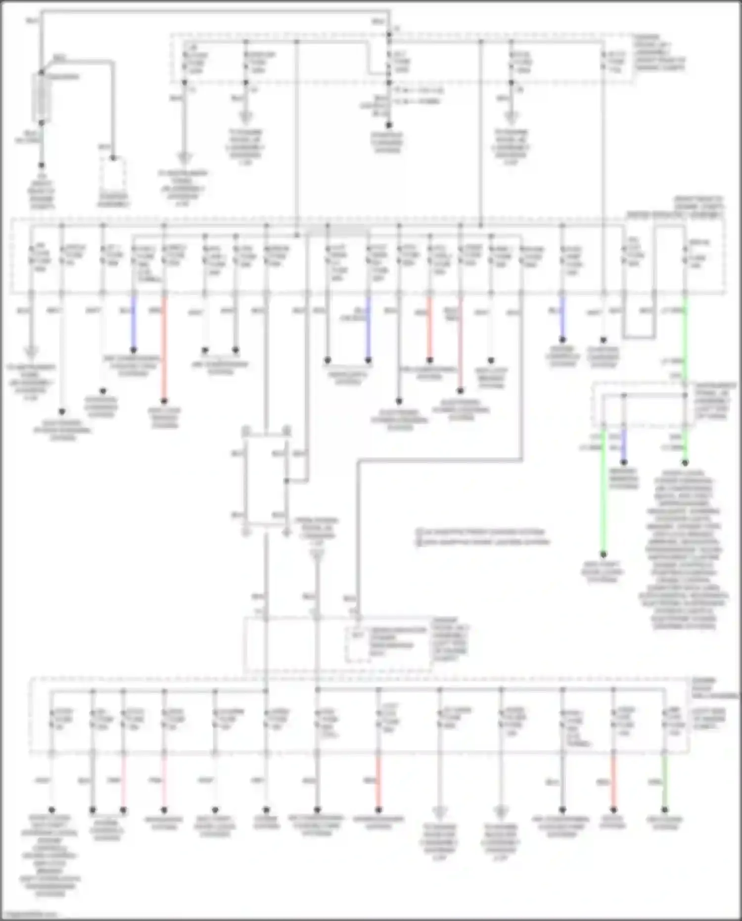 IS Lexus III facelift (2015-2020): Power distribution circuit (1 of 4)