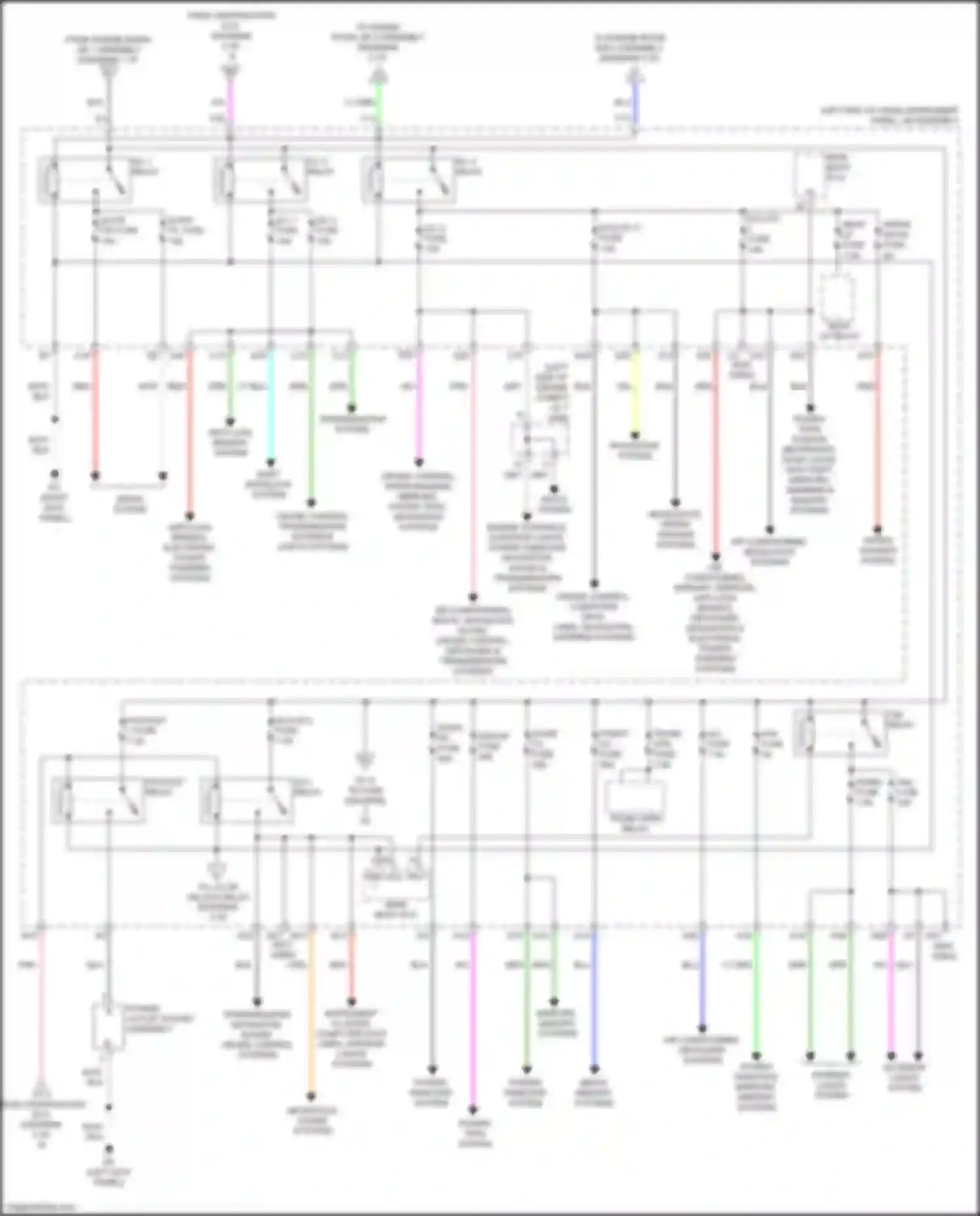 IS Lexus III facelift (2015-2020): Power distribution circuit (4 of 4)