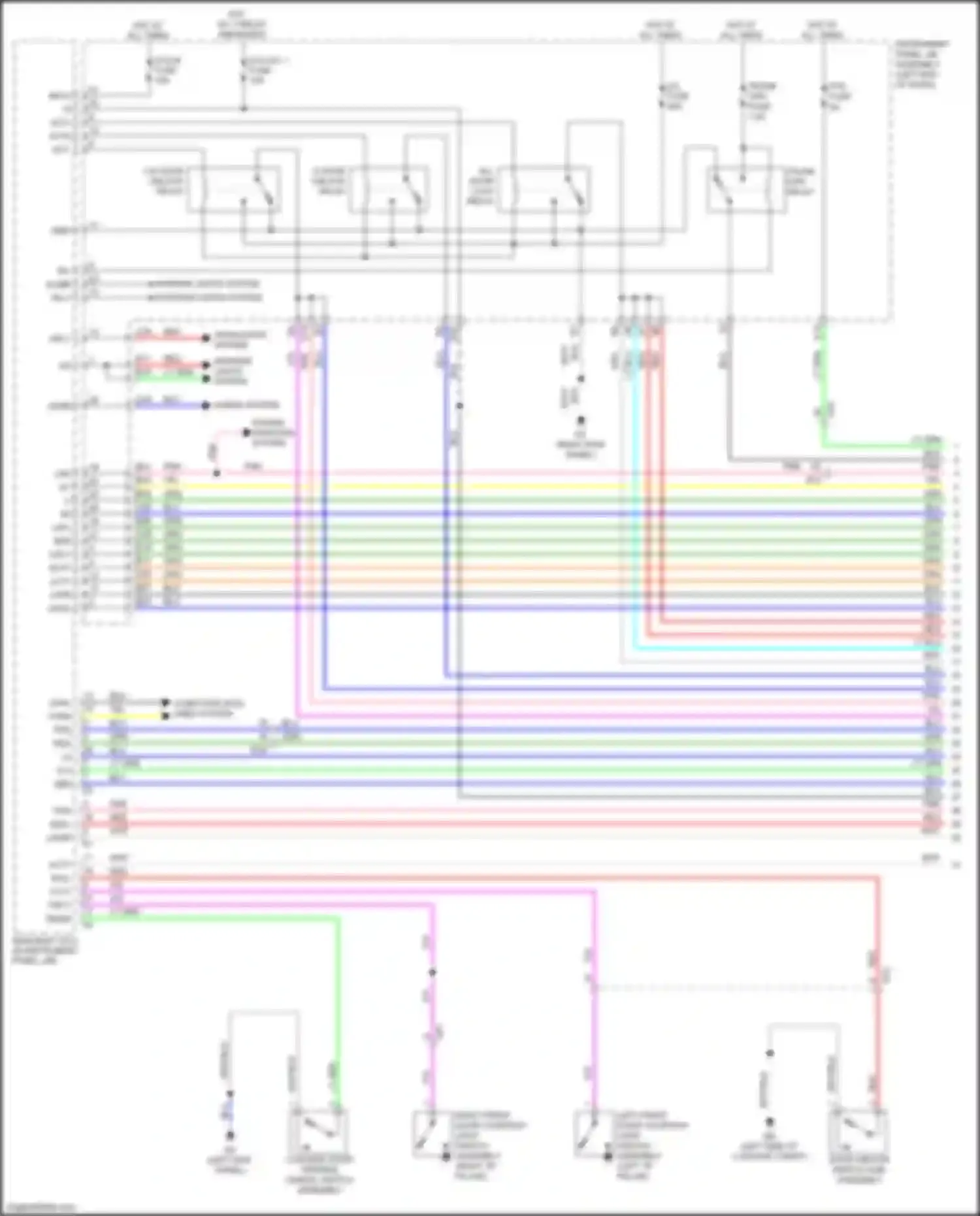 IS Lexus III facelift (2015-2020): Power door locks circuit (1 of 7)