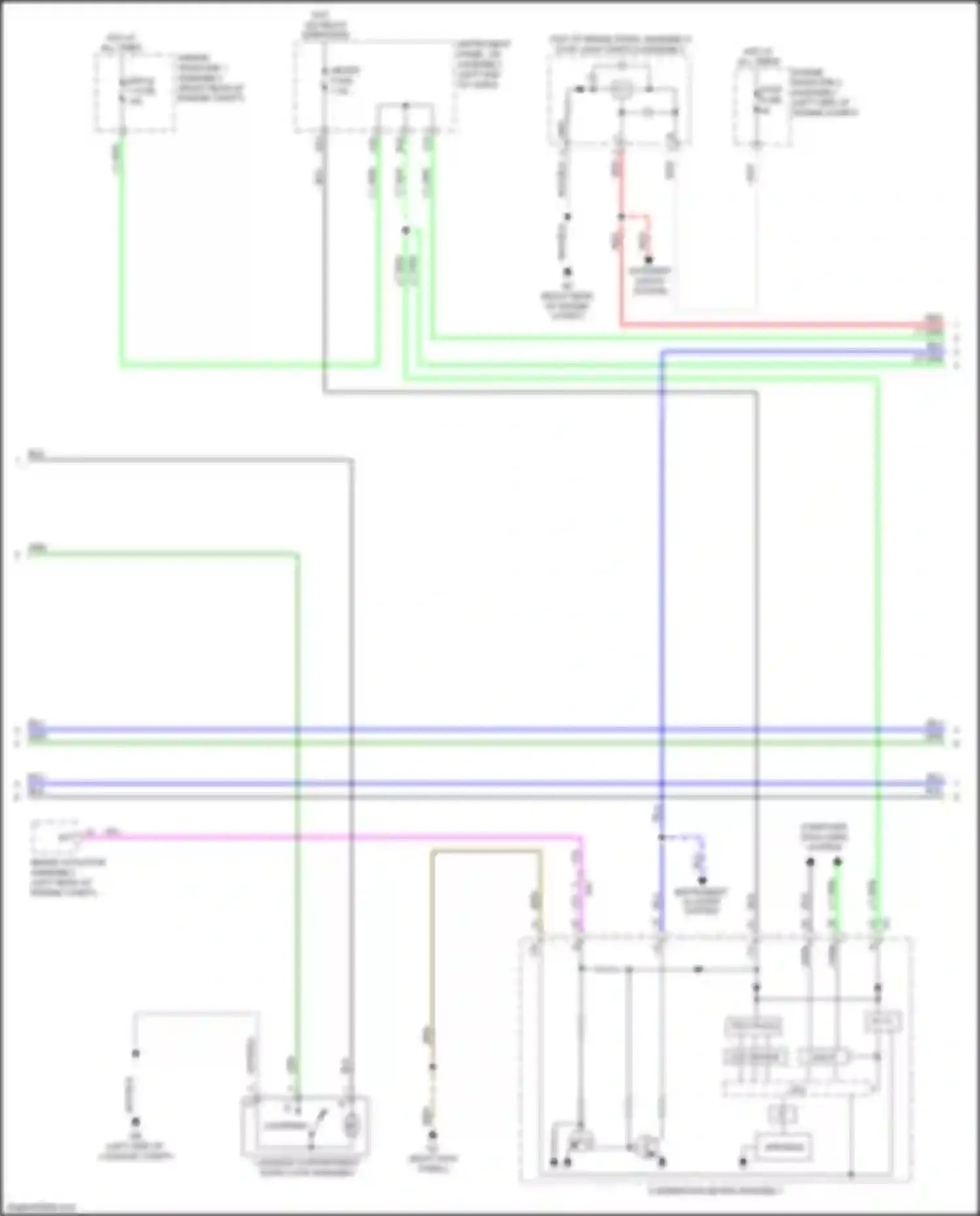 IS Lexus III facelift (2015-2020): Power door locks circuit (4 of 7)