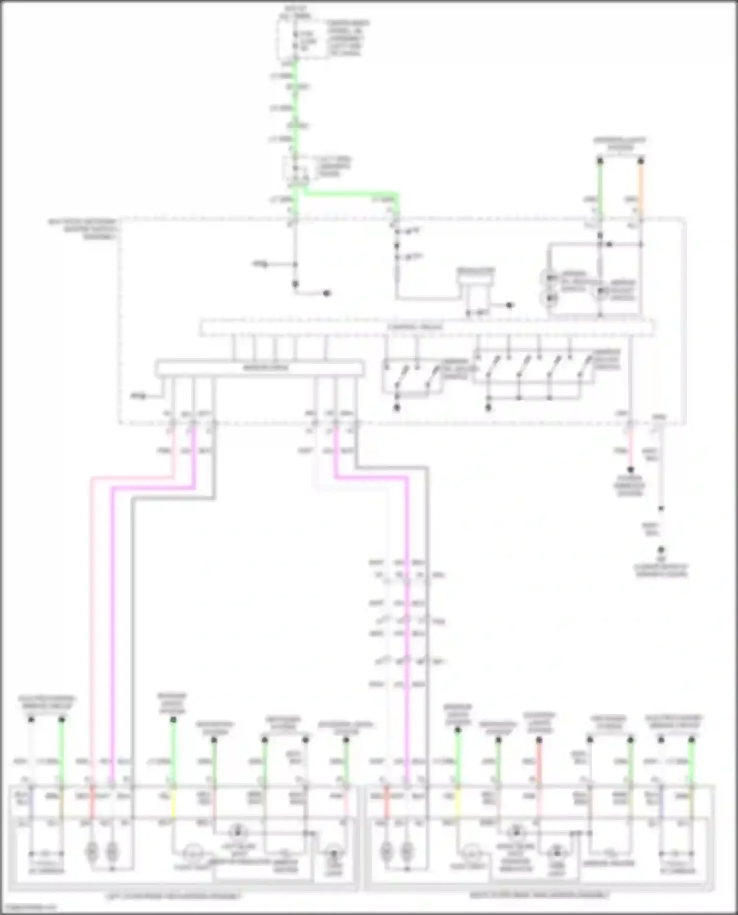 IS Lexus III facelift (2015-2020): Power mirrors circuit