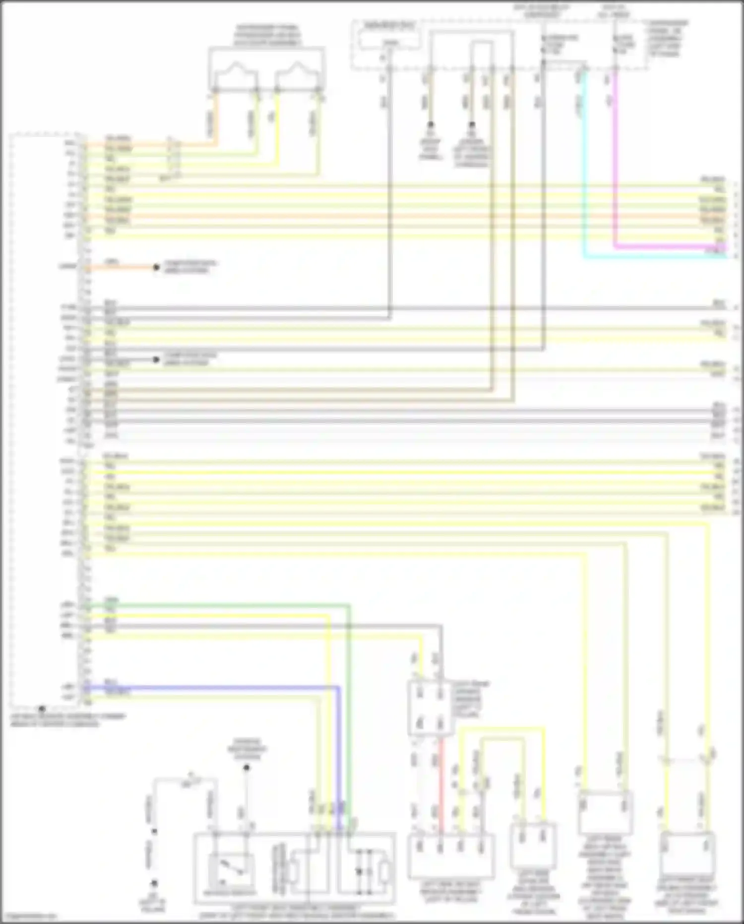 IS Lexus III facelift (2015-2020): Supplemental restraints circuit (1 of 3)