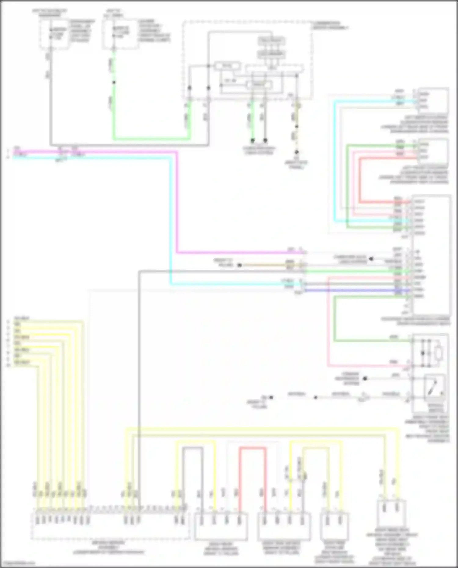 IS Lexus III facelift (2015-2020): Supplemental restraints circuit (3 of 3)