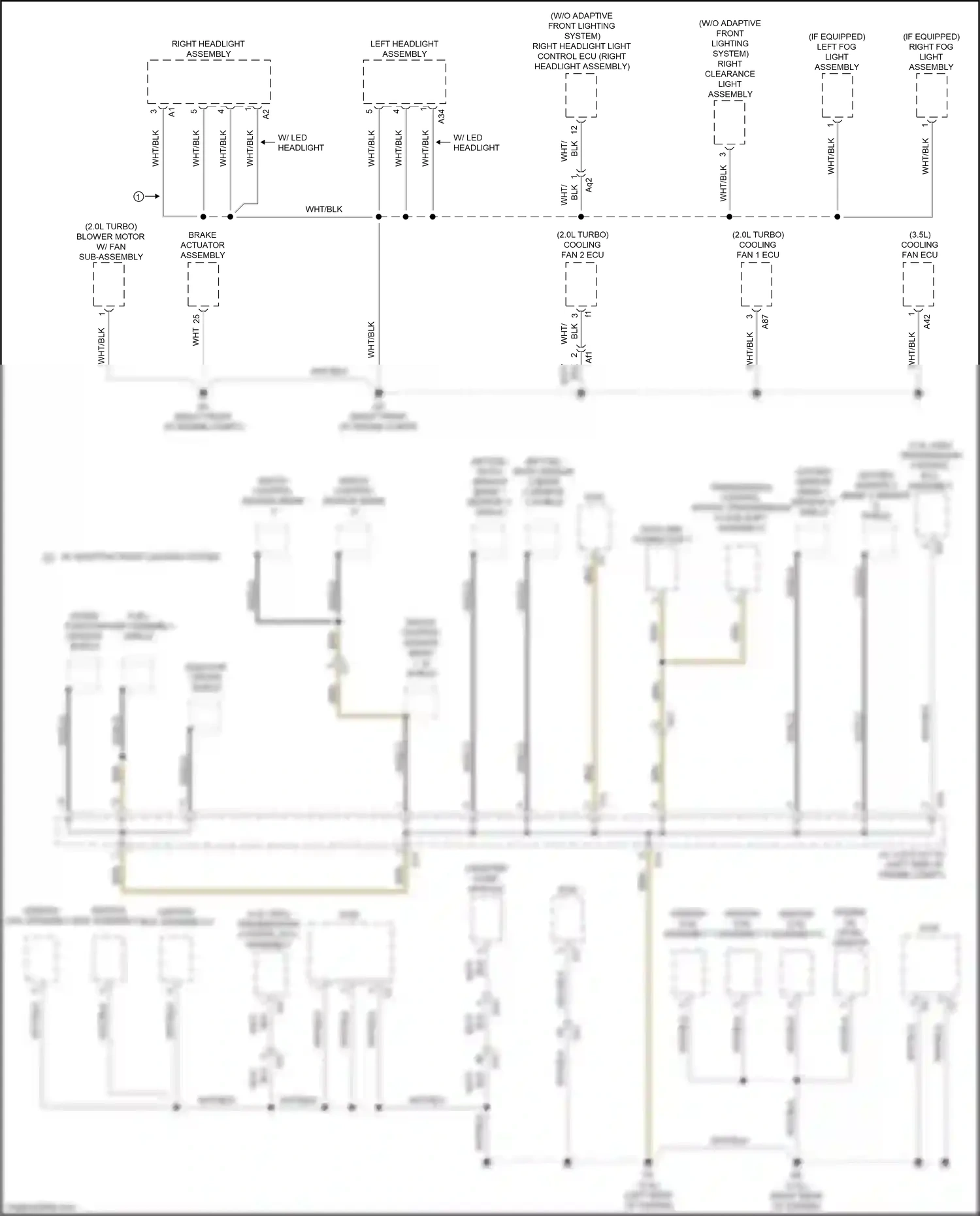 Wiring diagram 3.5l for Lexus IS III facelift (2015-2020) (5 of 19)