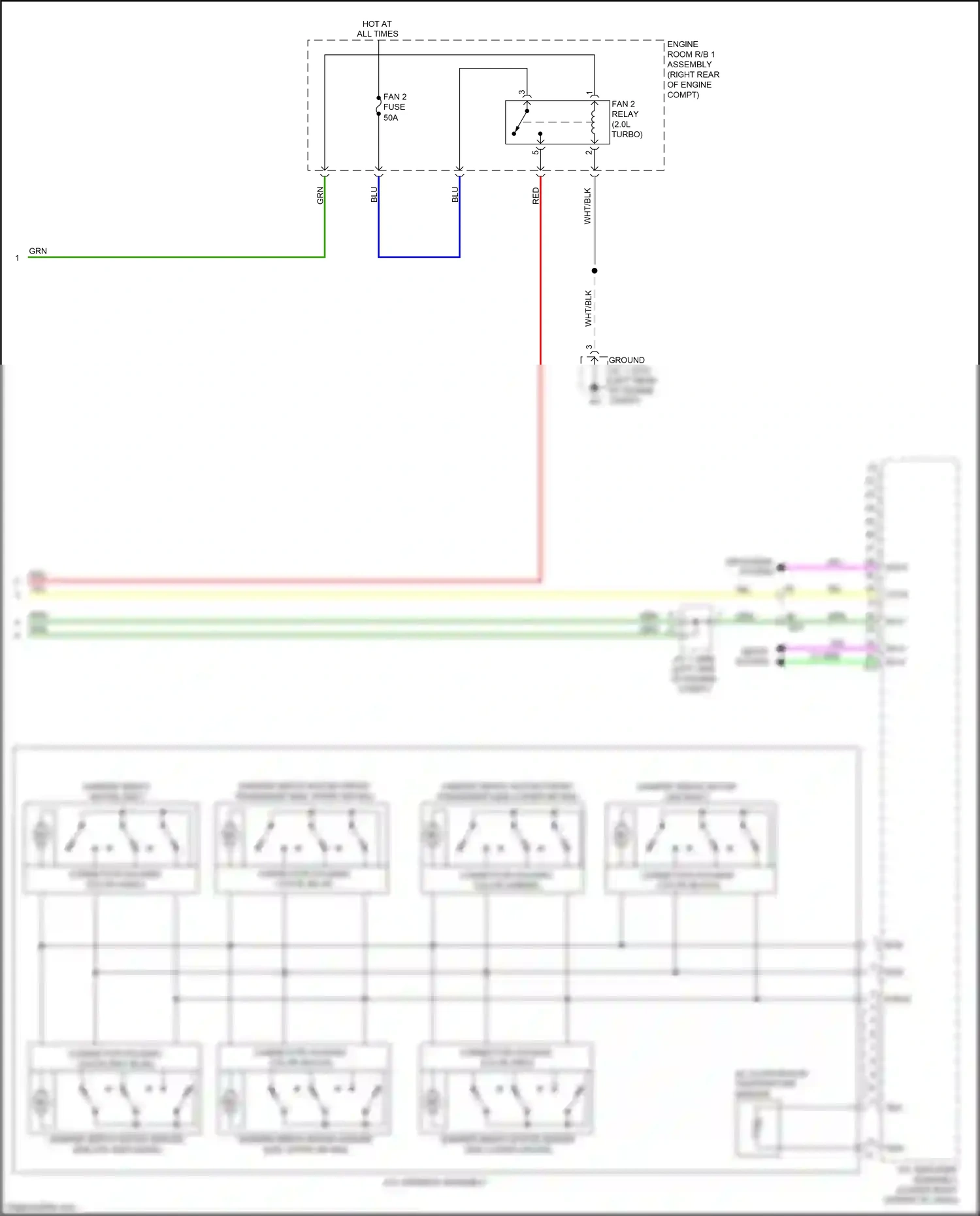 Wiring diagram a/c amplifier assembly for Lexus IS III facelift (2015-2020) (2 of 10)