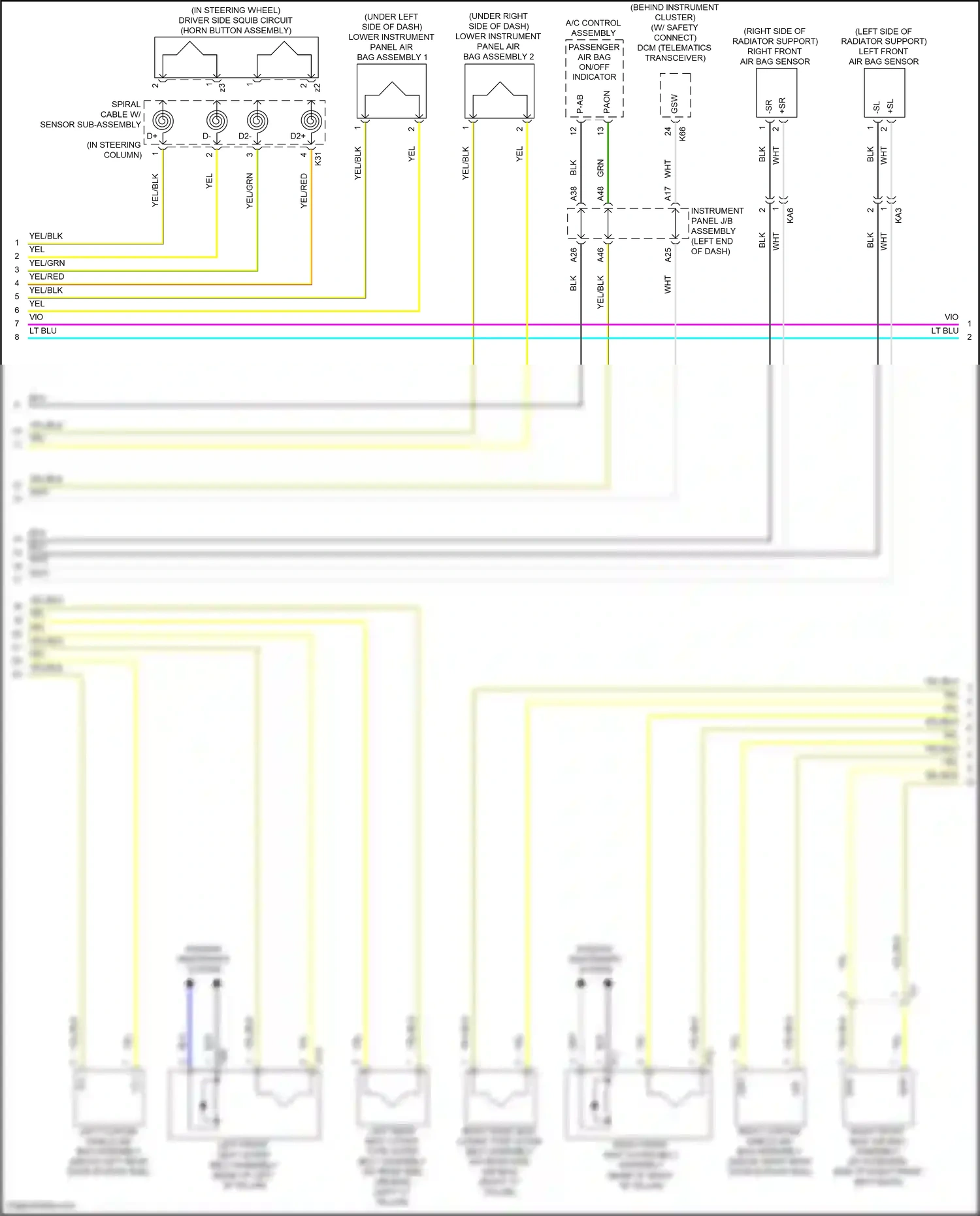 Wiring diagram a/c control assembly for Lexus IS III facelift (2015-2020) (9 of 9)