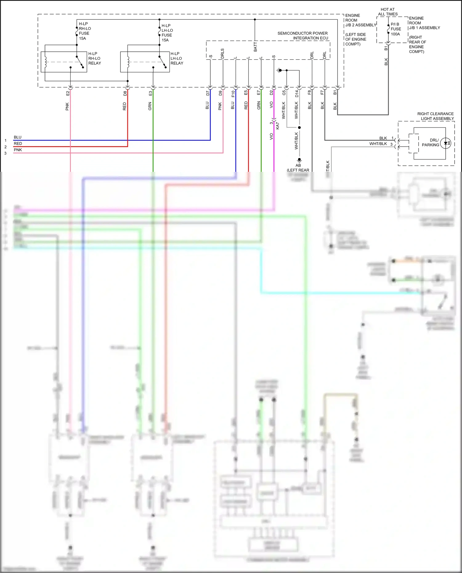 Wiring diagram blk for Lexus IS III facelift (2015-2020) (12 of 140)