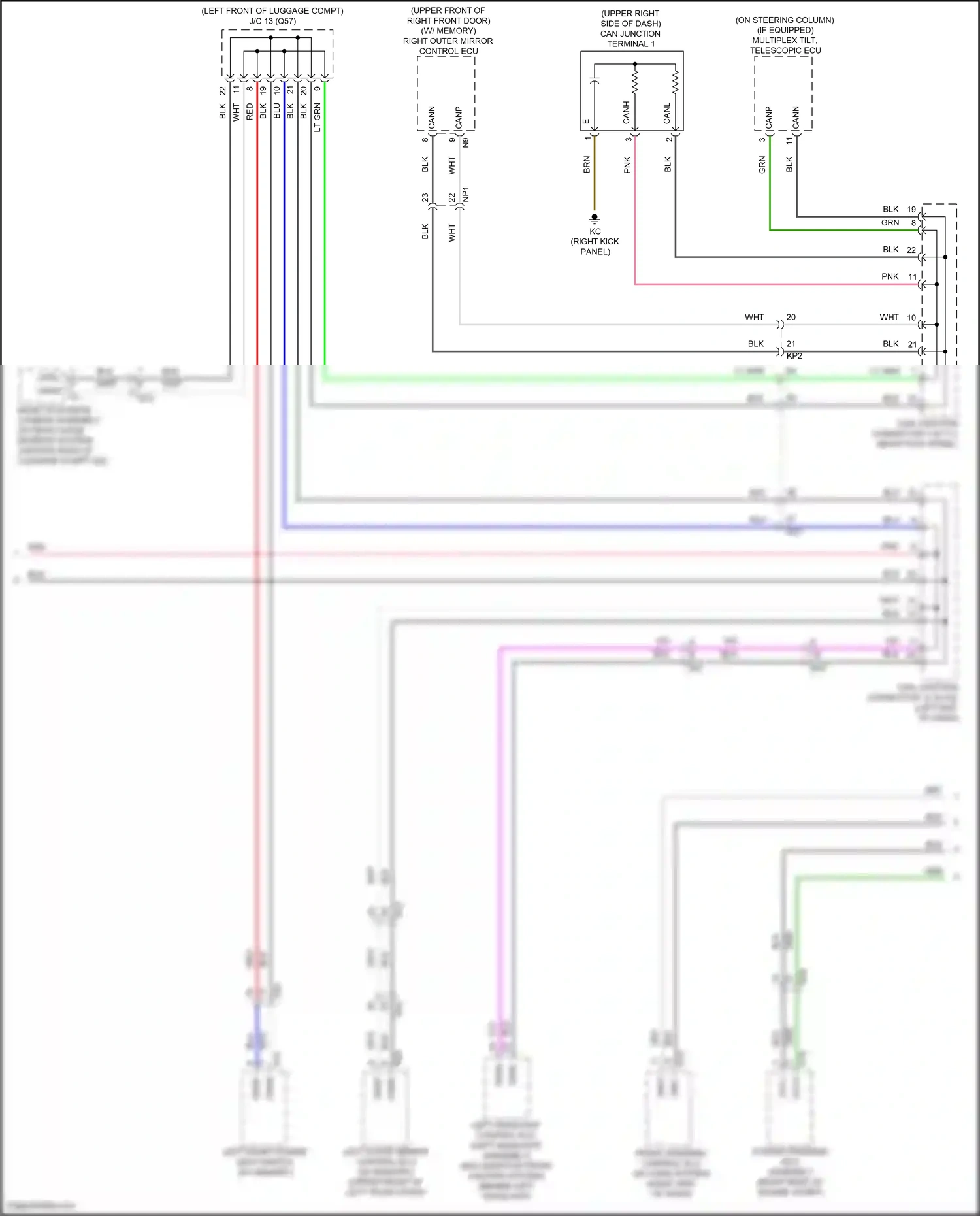 Wiring diagram blk for Lexus IS III facelift (2015-2020) (62 of 140)