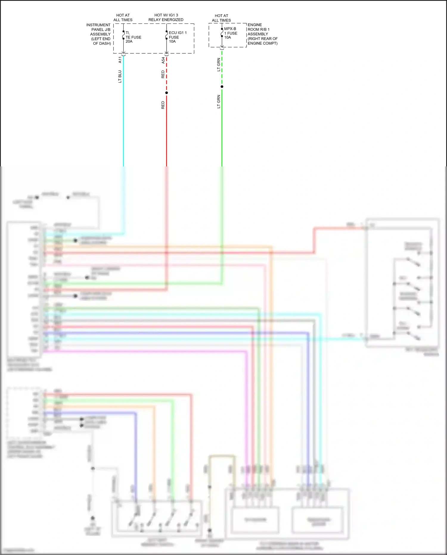 Wiring diagram brn for Lexus IS III facelift (2015-2020) (27 of 98)