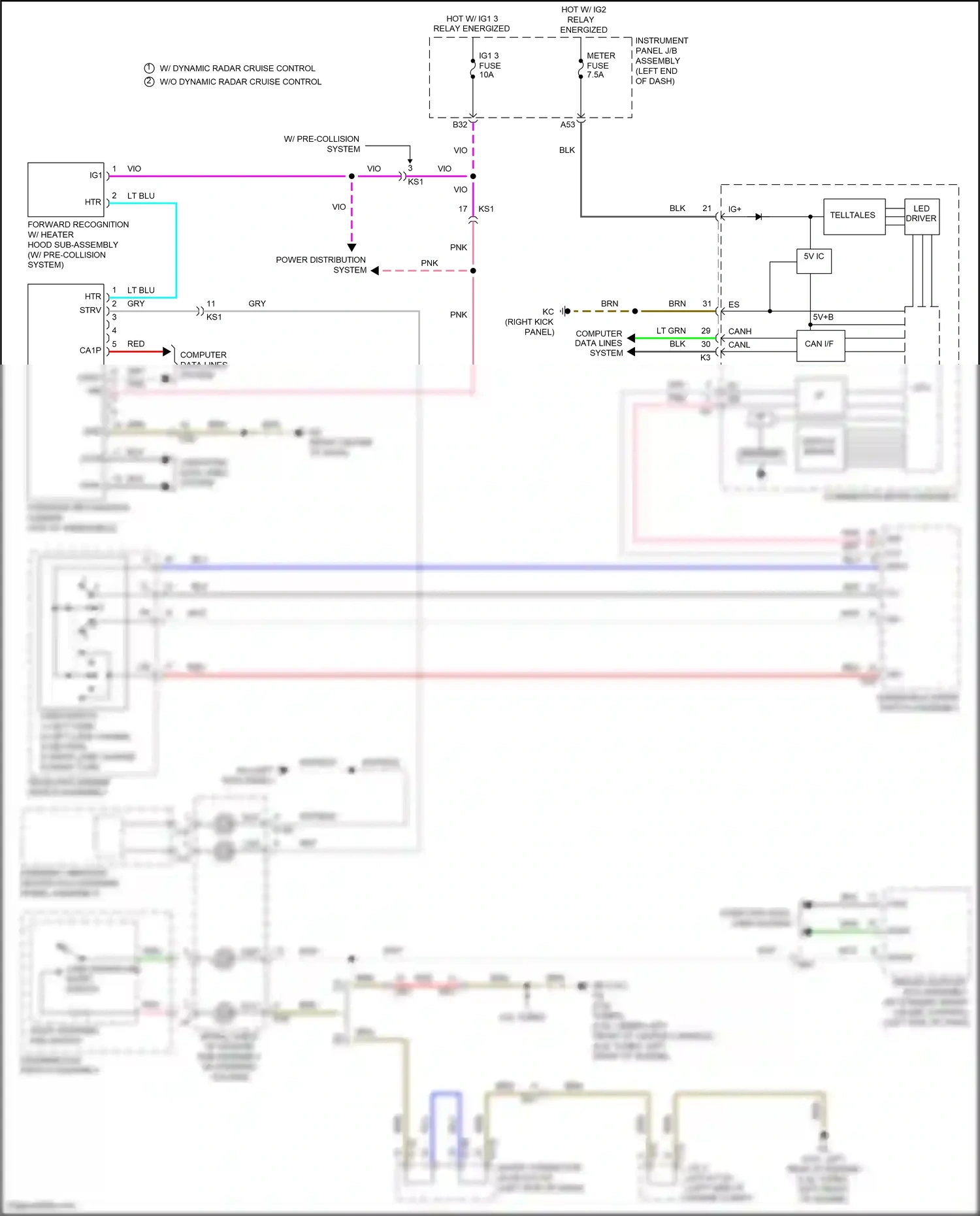 Wiring diagram can i/f for Lexus IS III facelift (2015-2020) (14 of 32)