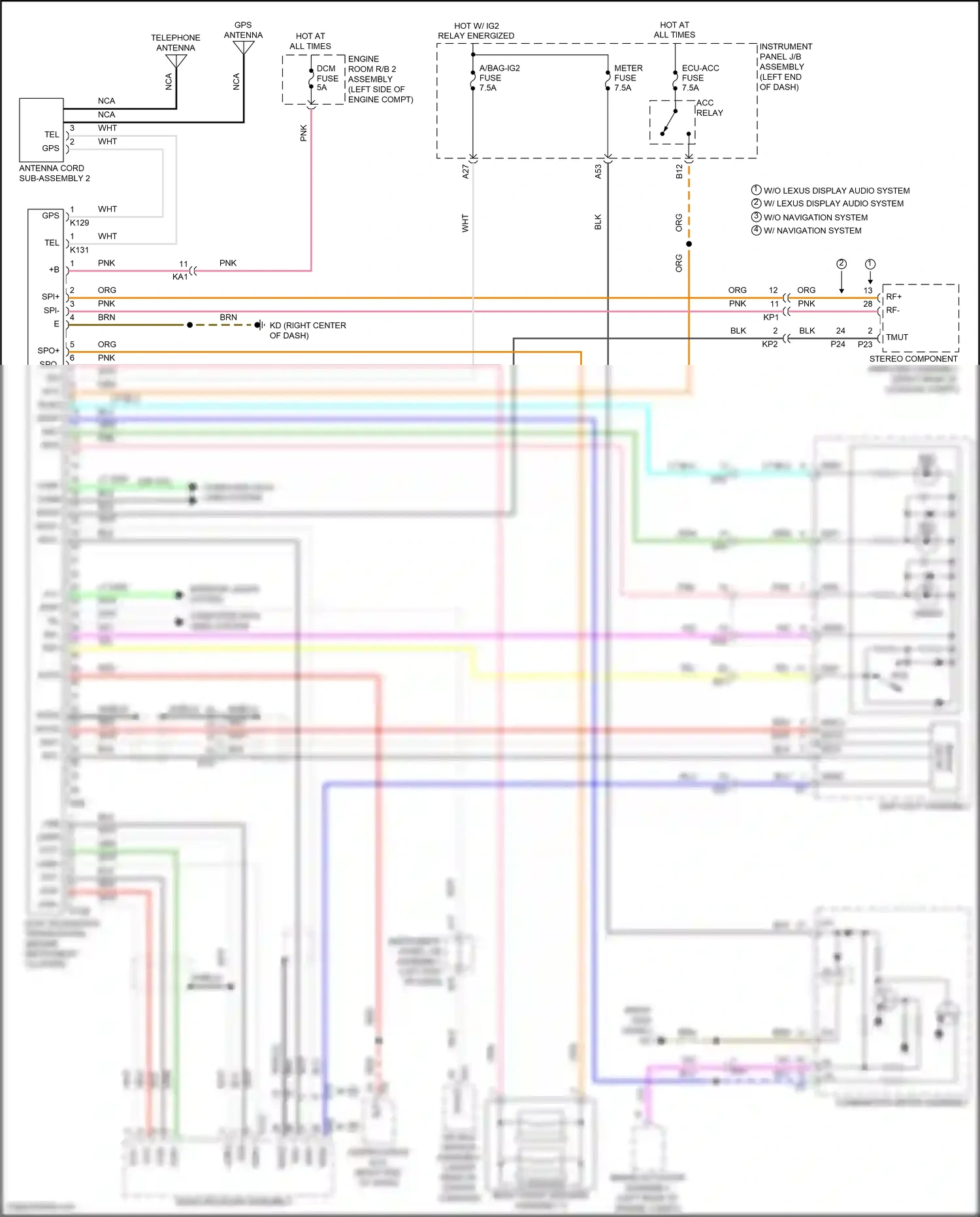 Wiring diagram certification ecu for Lexus IS III facelift (2015-2020) (10 of 11)