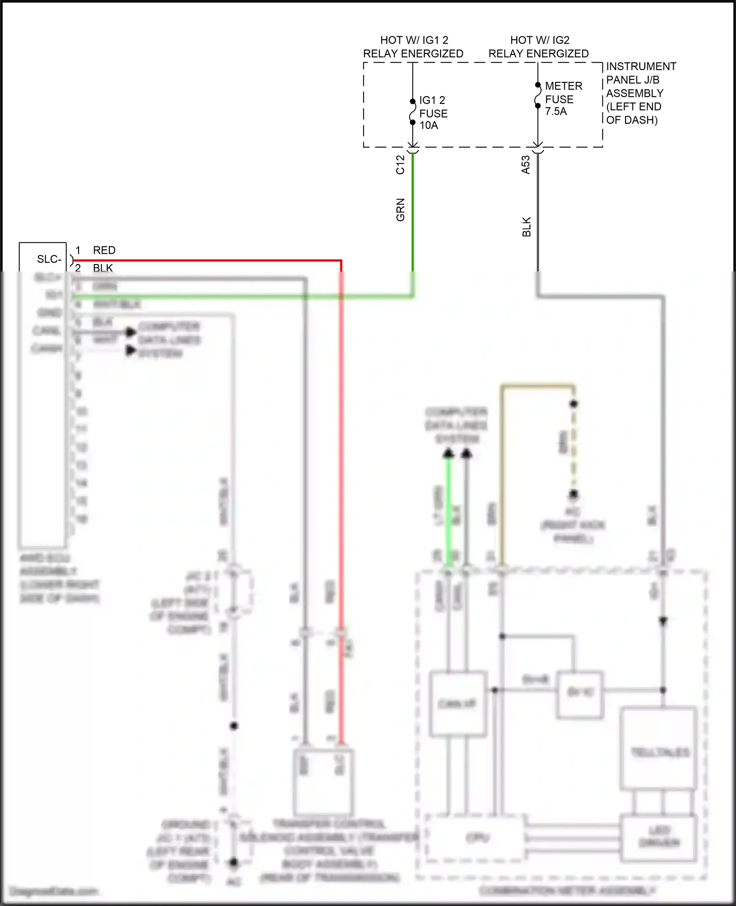 Wiring diagram computer data lines system for Lexus IS III facelift (2015-2020) (81 of 90)
