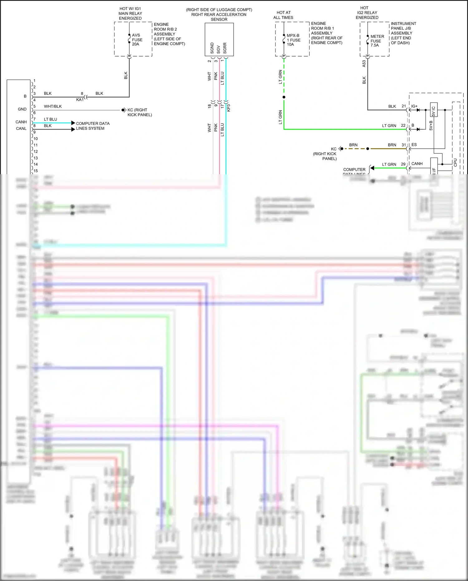 Wiring diagram e fr for Lexus IS III facelift (2015-2020) (1 of 1)