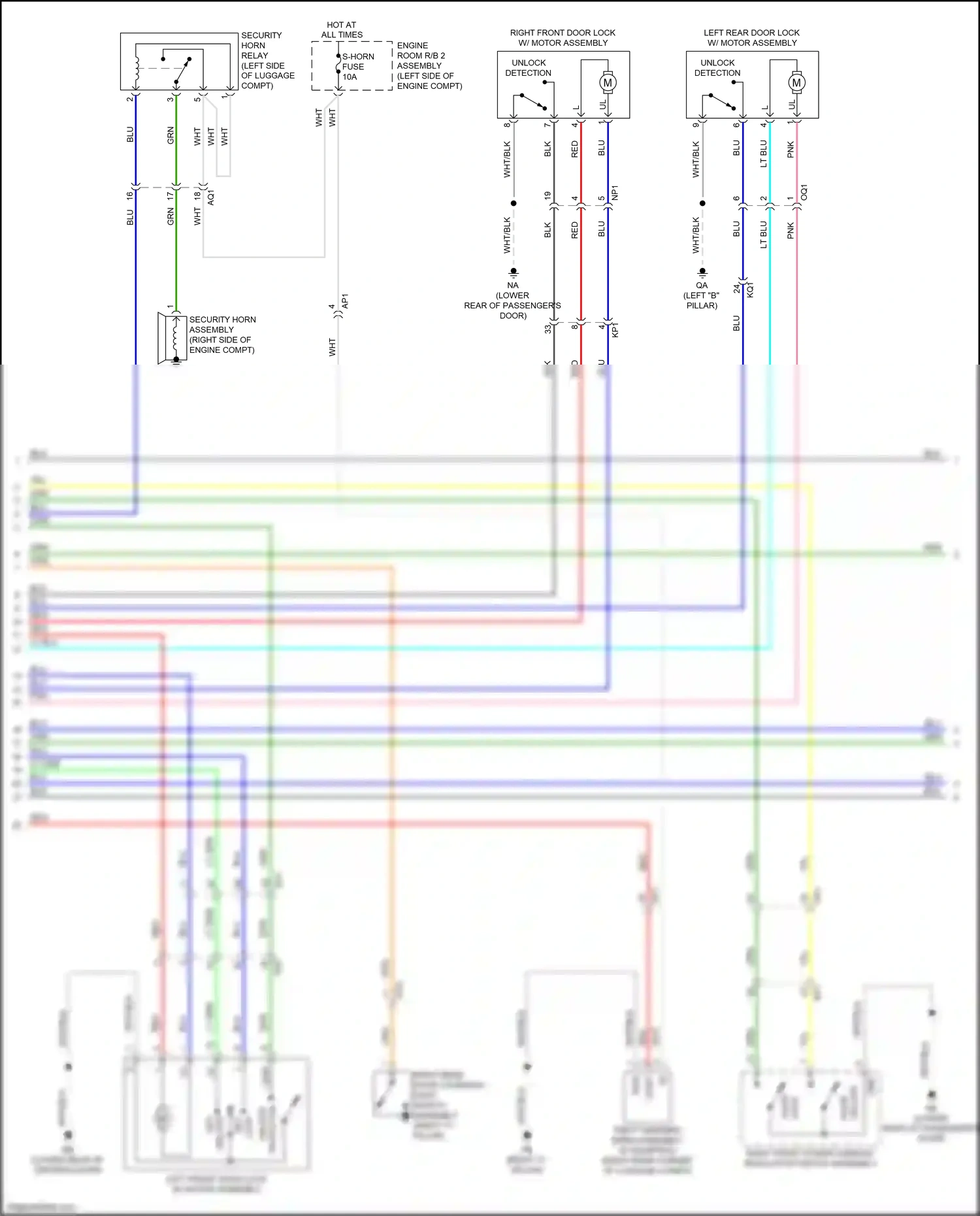 Wiring diagram engine room r/b 2 assembly for Lexus IS III facelift (2015-2020) (7 of 29)