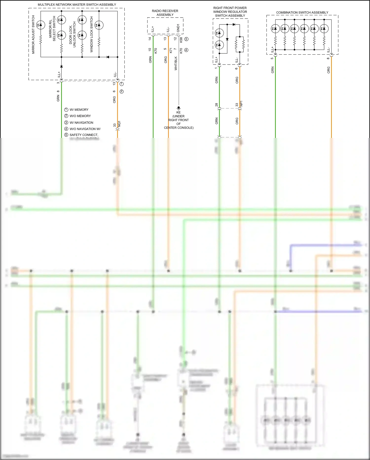Wiring diagram grn for Lexus IS III facelift (2015-2020) (89 of 134)