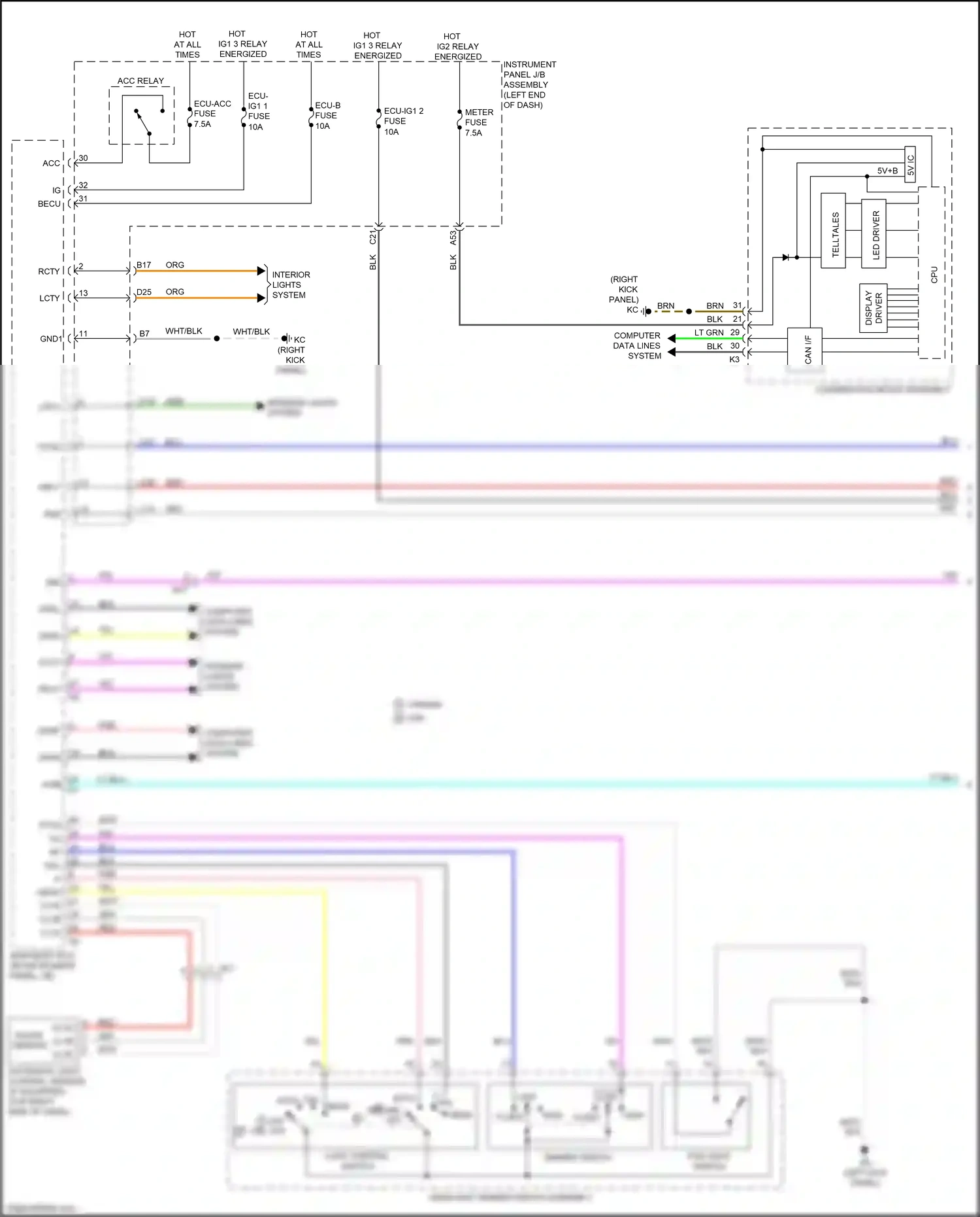 Wiring diagram grn for Lexus IS III facelift (2015-2020) (13 of 134)