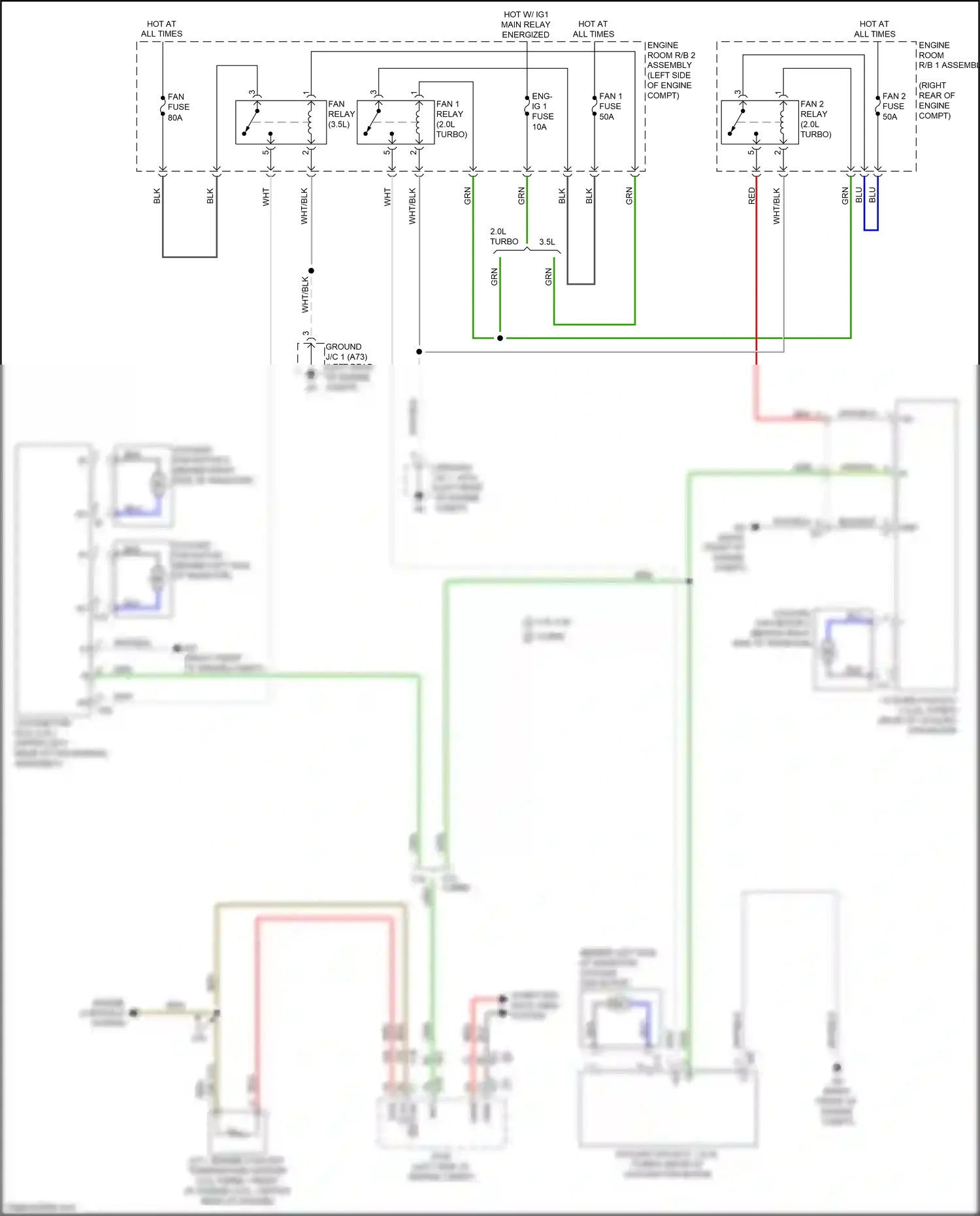 Wiring diagram grn for Lexus IS III facelift (2015-2020) (21 of 134)