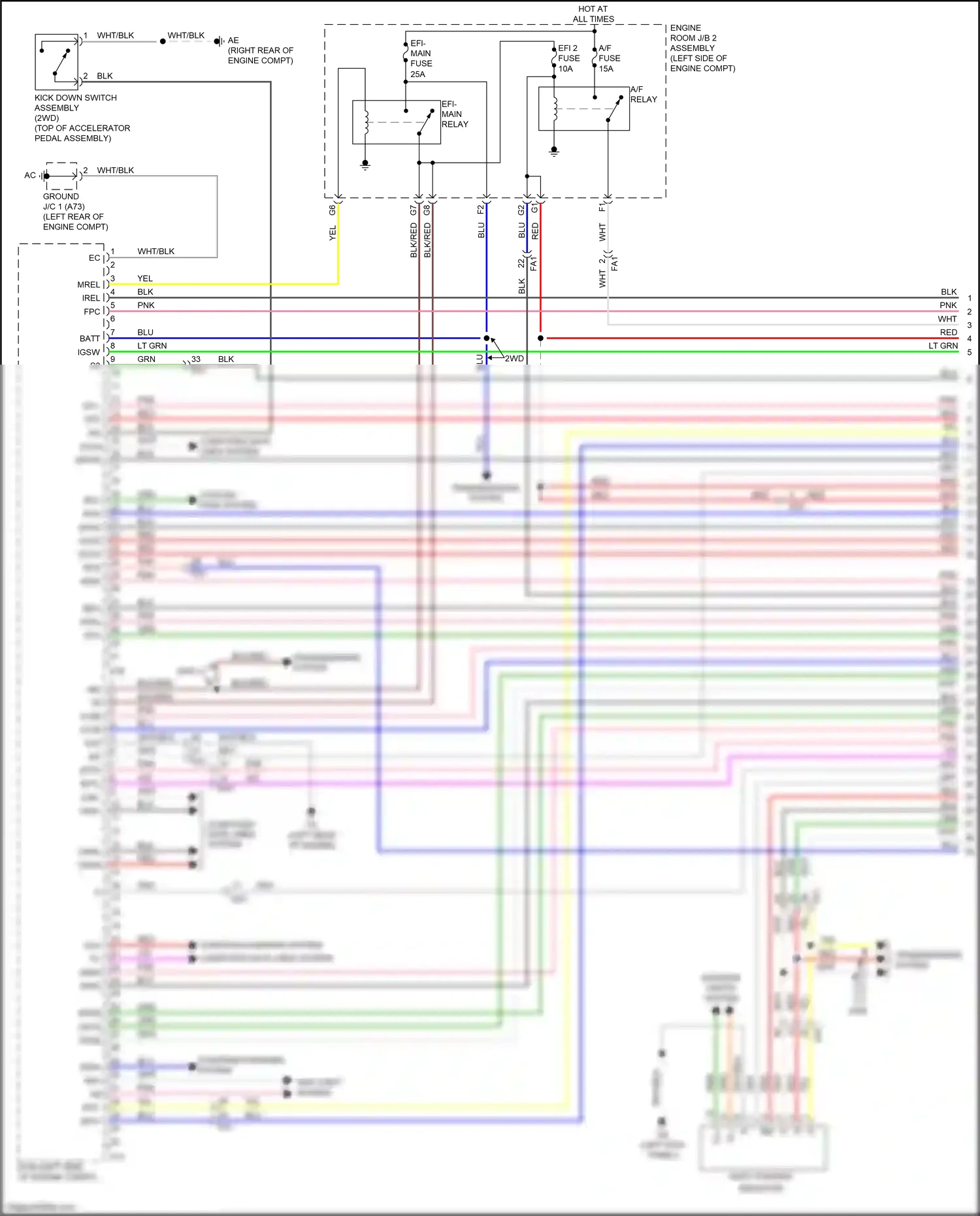 Wiring diagram gry for Lexus IS III facelift (2015-2020) (93 of 101)