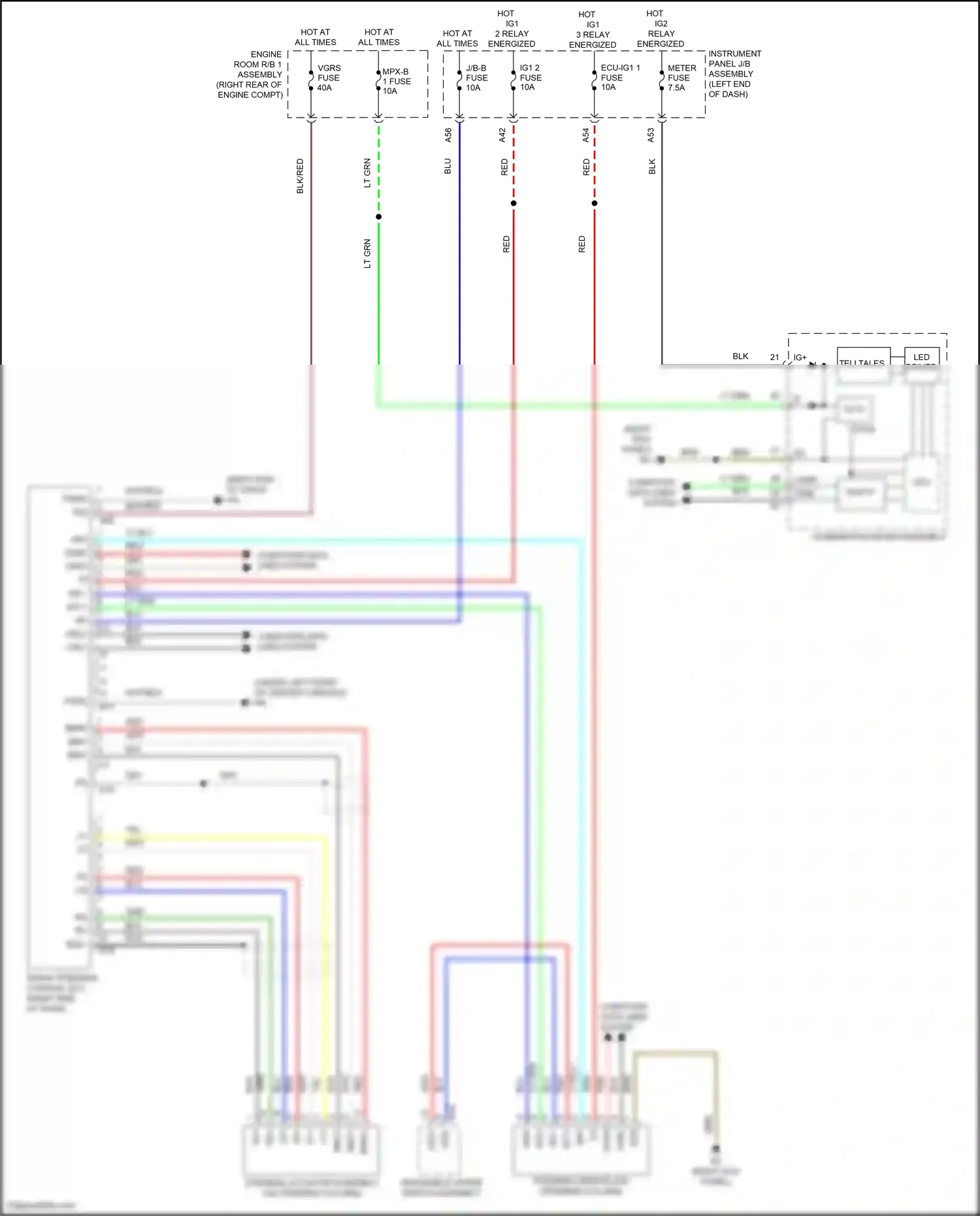 Wiring diagram lt grn for Lexus IS III facelift (2015-2020) (20 of 113)