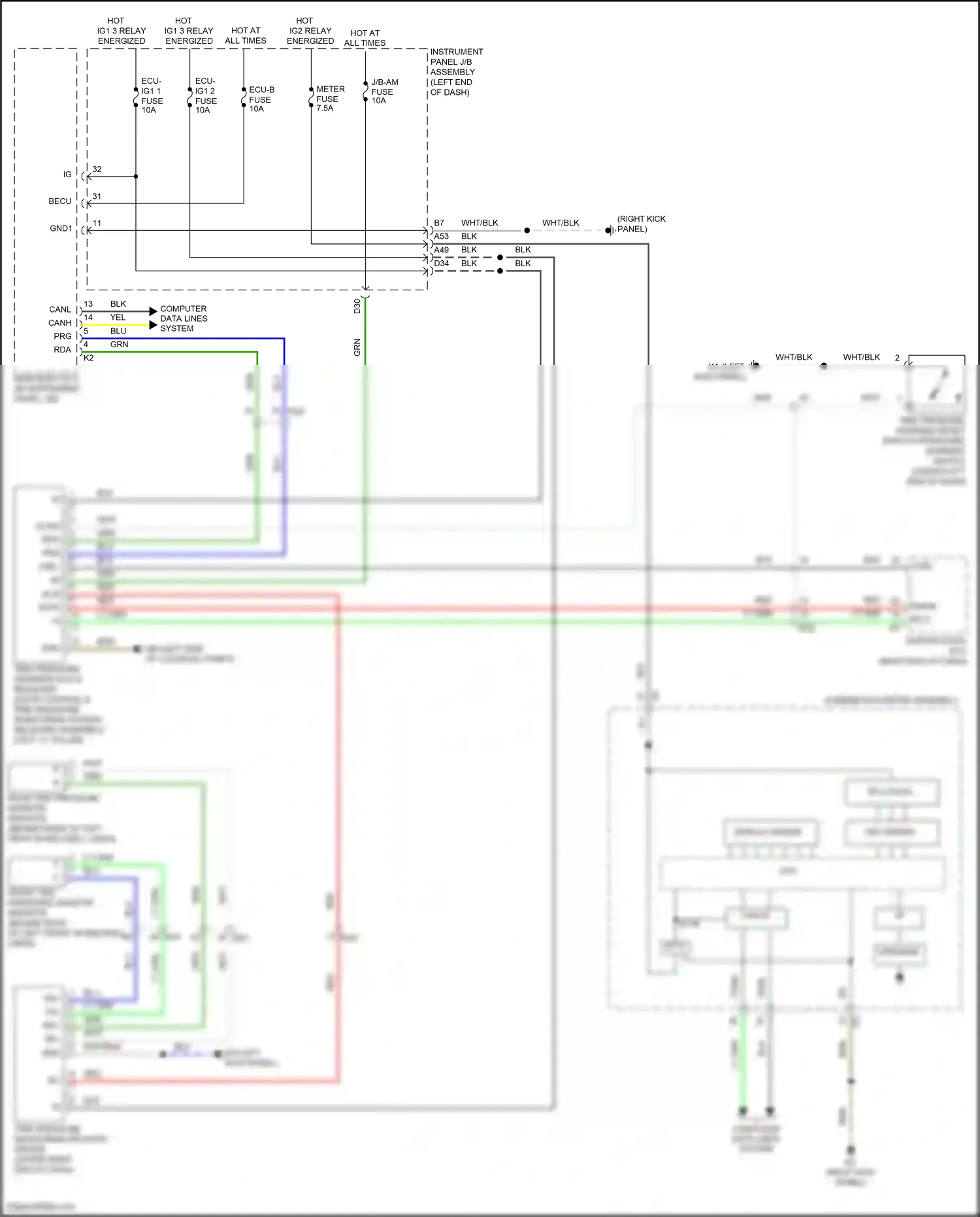 Wiring diagram lt grn for Lexus IS III facelift (2015-2020) (93 of 113)